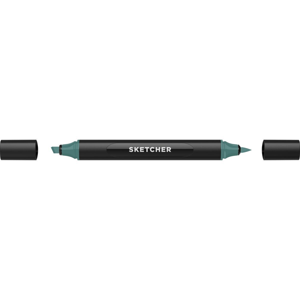 Filzstift Twinmarker Sketcher brush+chisel T 340 grünspan