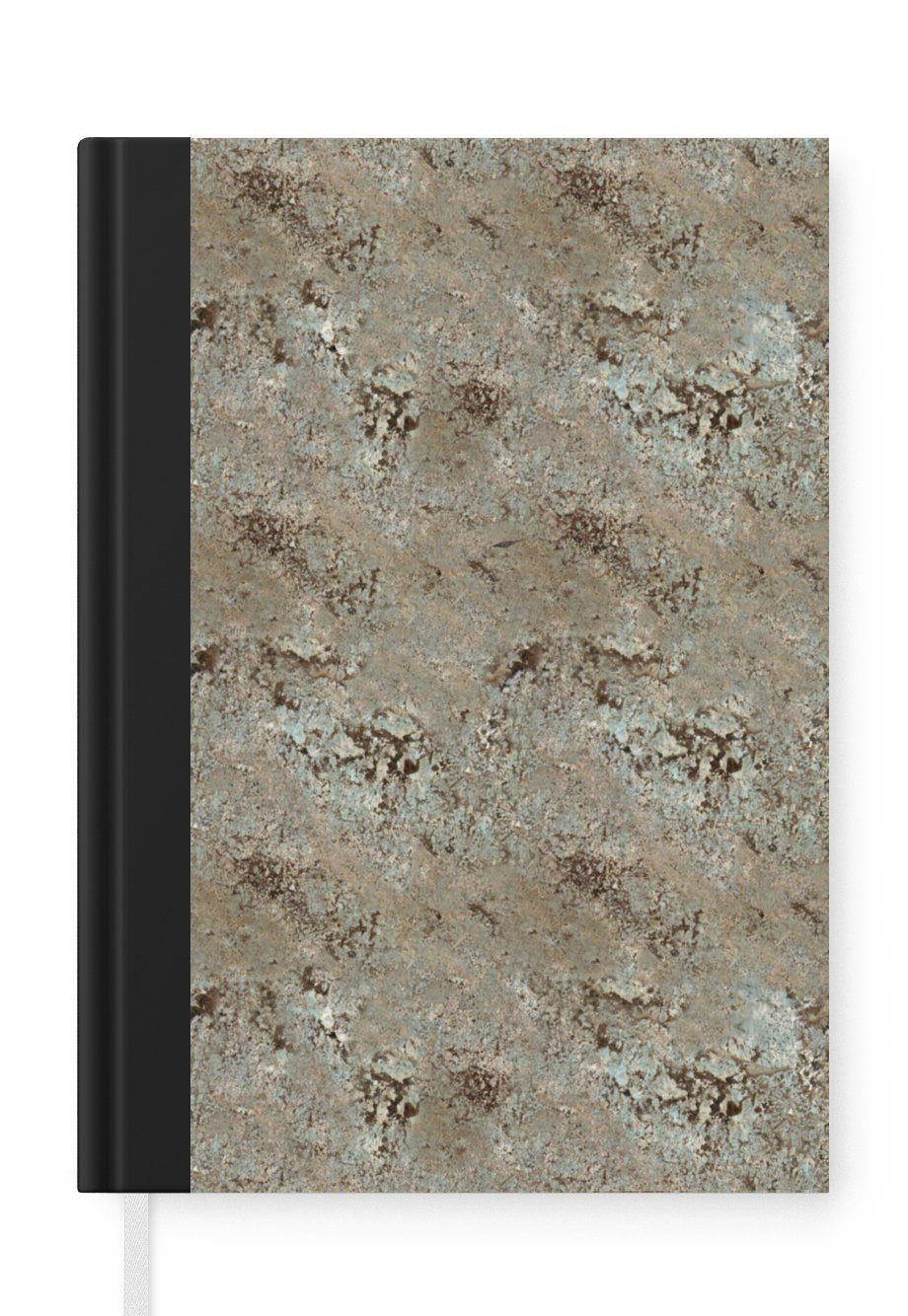 MuchoWow Notizbuch Granit - Stein - Muster, Journal, Merkzettel, Tagebuch, Notizheft, A5, 98 Seiten, Haushaltsbuch