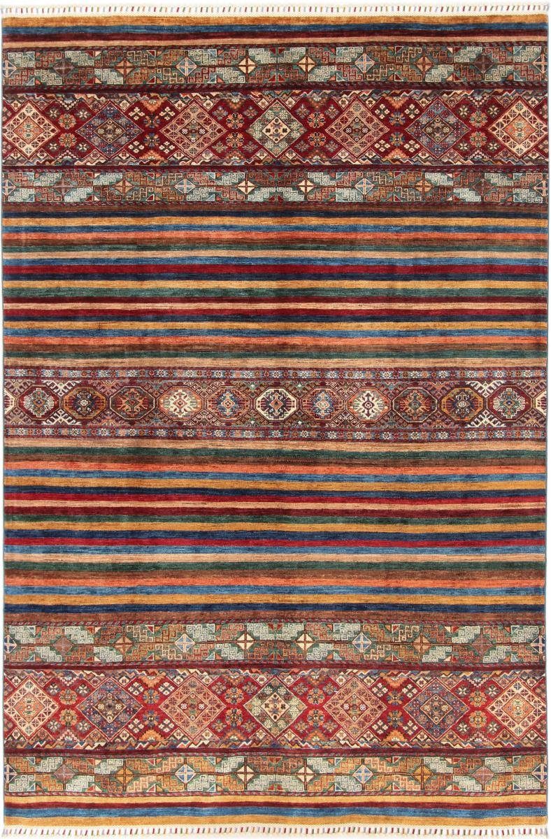 Orientteppich Arijana Shaal 194x287 Handgeknüpfter Orientteppich, Nain Trading, rechteckig, Höhe: 5 mm