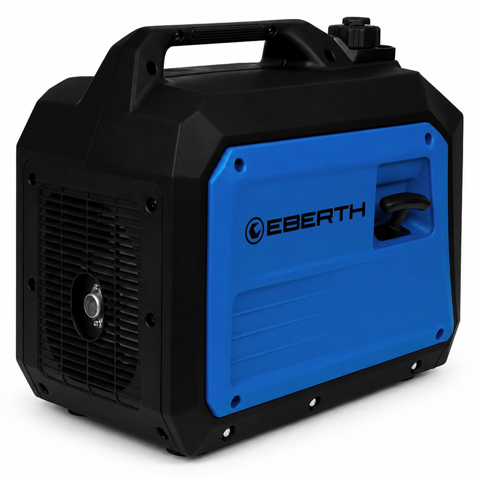 EBERTH Stromerzeuger 3500 Watt Inverter Stromerzeuger leise, Notstromaggregat Benzinmotor, 4-Takt, Stromgenerator 2x 230V Schuko, 12V und USB Anschluss – Bild 2 von 5