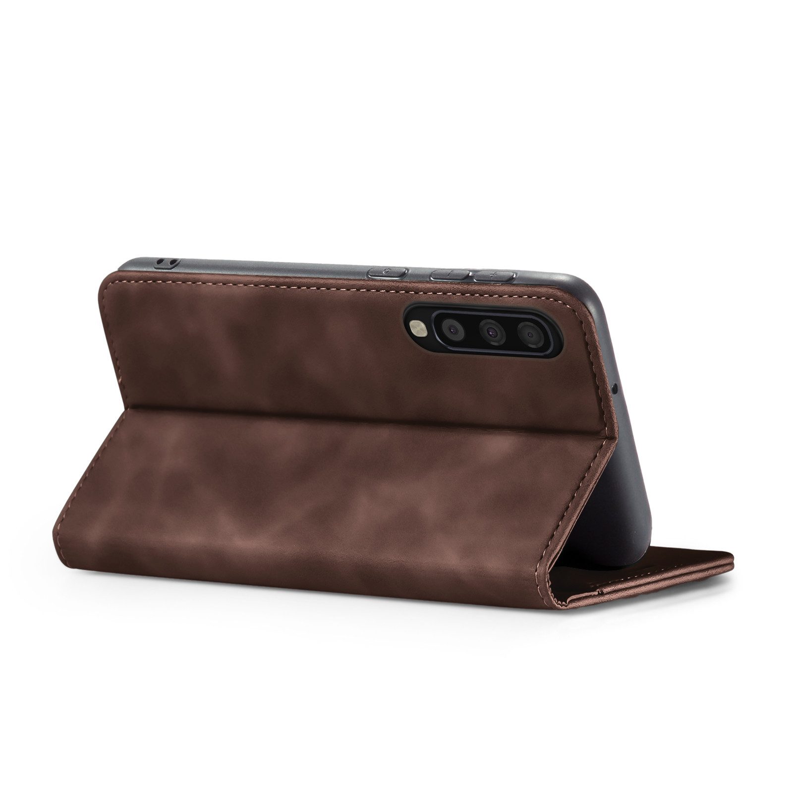 Tec-Expert Handyhülle Tasche Hülle für Samsung Galaxy A70 6.7 Zoll, 6.7, Cover Klapphülle Case mit Kartenfach Fliphülle aufstellbar