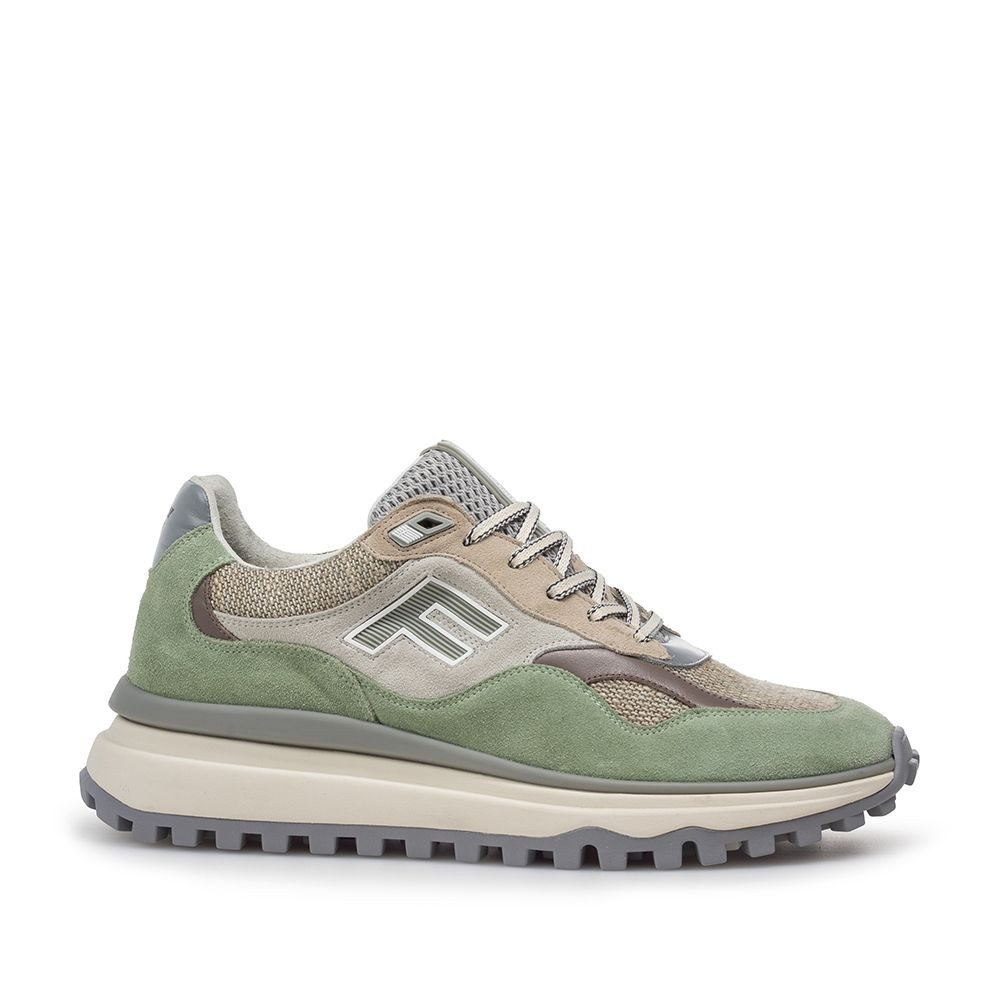 Floris van Bommel Floris Sport LightGreen Textile Sneaker