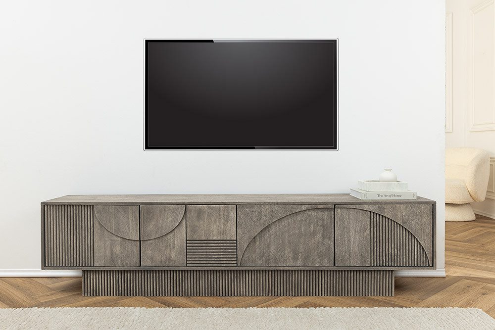 riess-ambiente Lowboard ART DECO 200cm grau günstig online kaufen