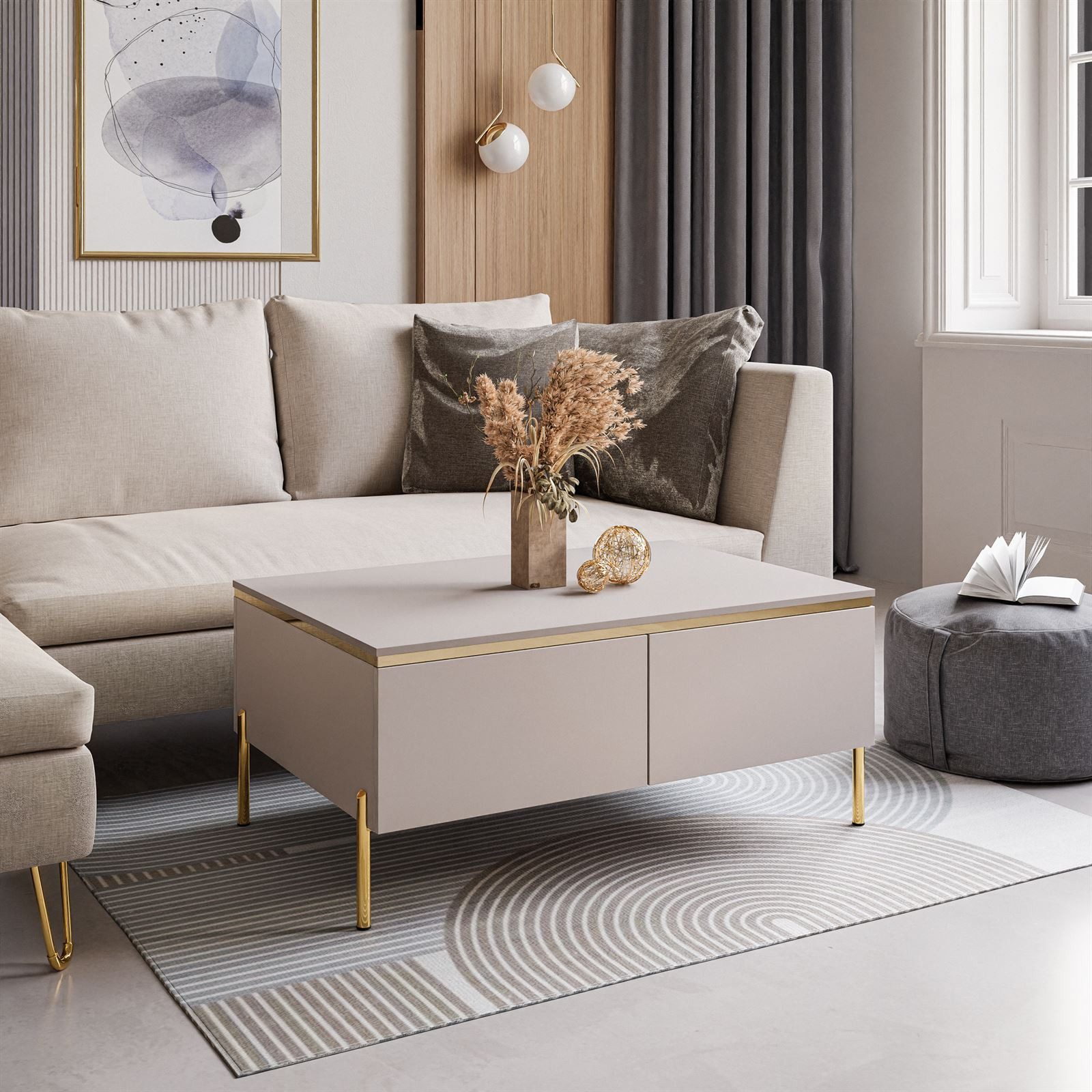 yourhouse24 Couchtisch AURORA KASCHMIR mit Stauraum günstig online kaufen