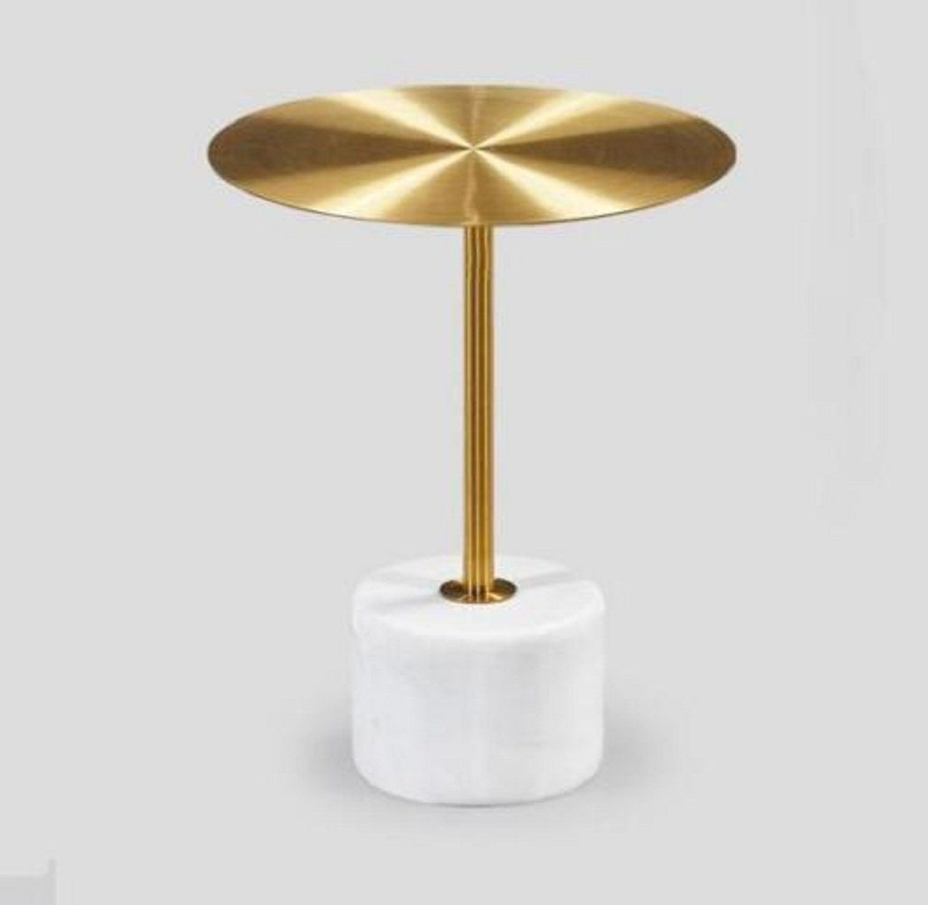 Gold Couchtisch Luxuriöse Beistelltisch JVmoebel Europa Beistelltisch), Rund modern Made 1x stilvolle Tische (1-St., Metall in