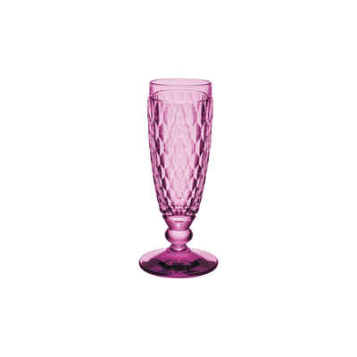 Villeroy & Boch Sektglas Boston Berry Sektglas, 120 ml, rosa, Glas