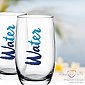 PLATINUX Glas »Hohe Trinkgläser«, Glas, mit Water-Print 320ml (max. 380ml) Set 6-Teilig Wassergläser Saftgläser Getränkeglas, Bild 6