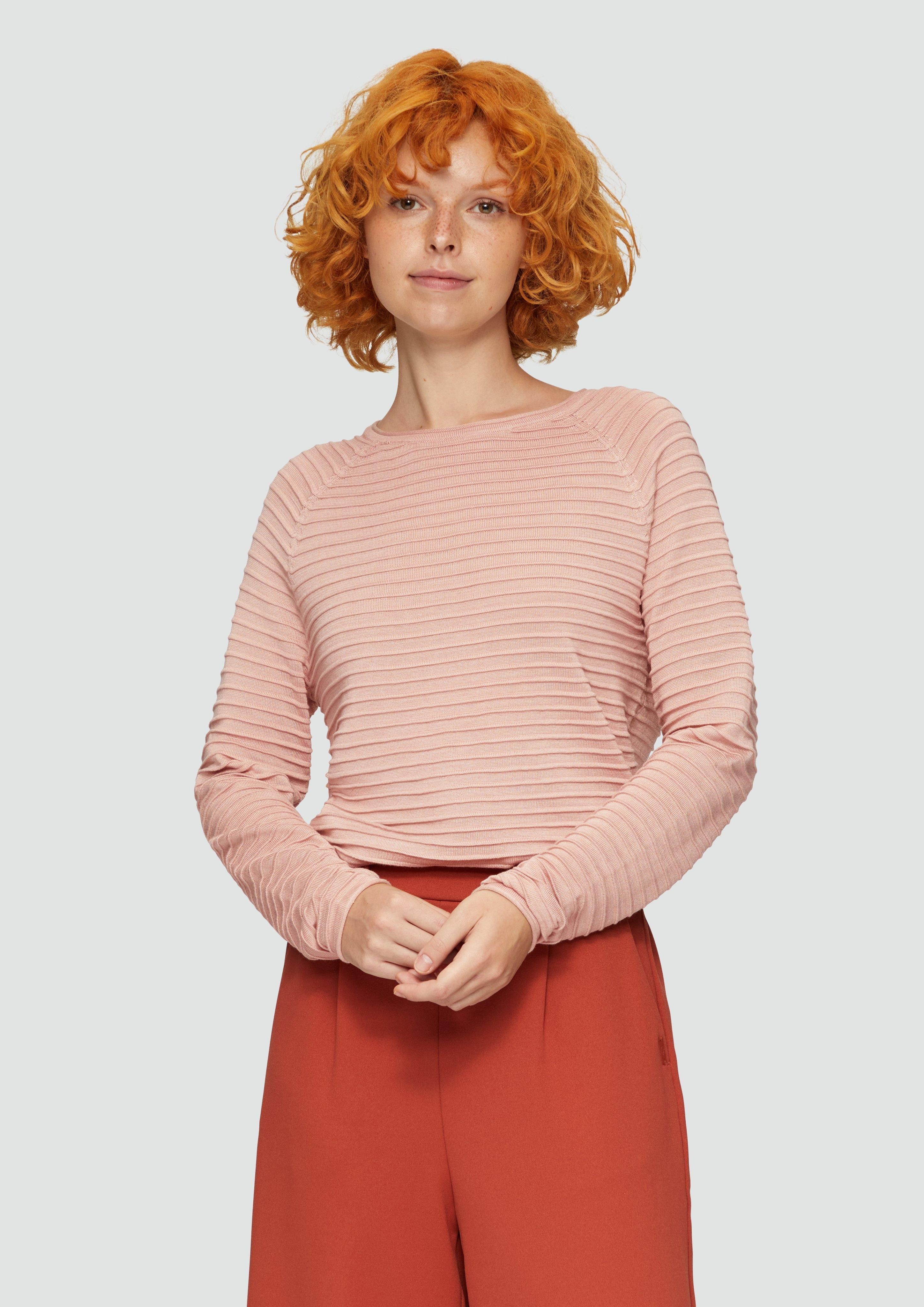 QS Strickpullover Pullover mit Strukturmuster aus günstig online kaufen