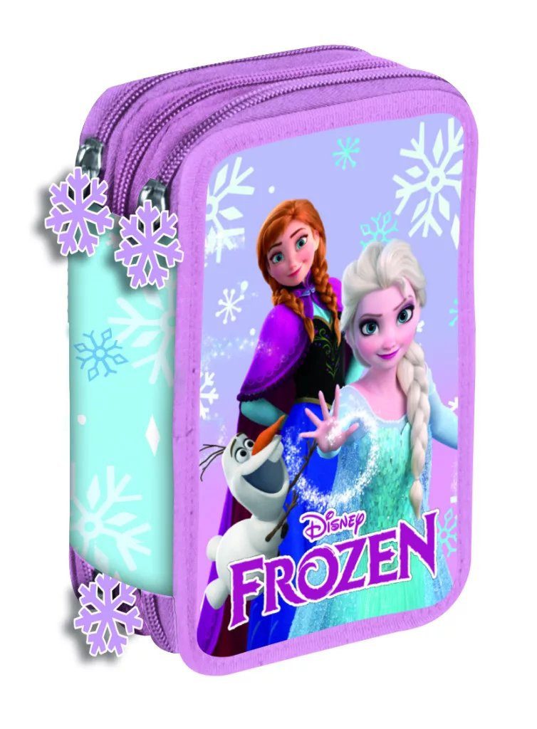 Federmäppchen Disney Frozen Gefülltes 3-stöckiges Federmäppchen "Winter Magic"