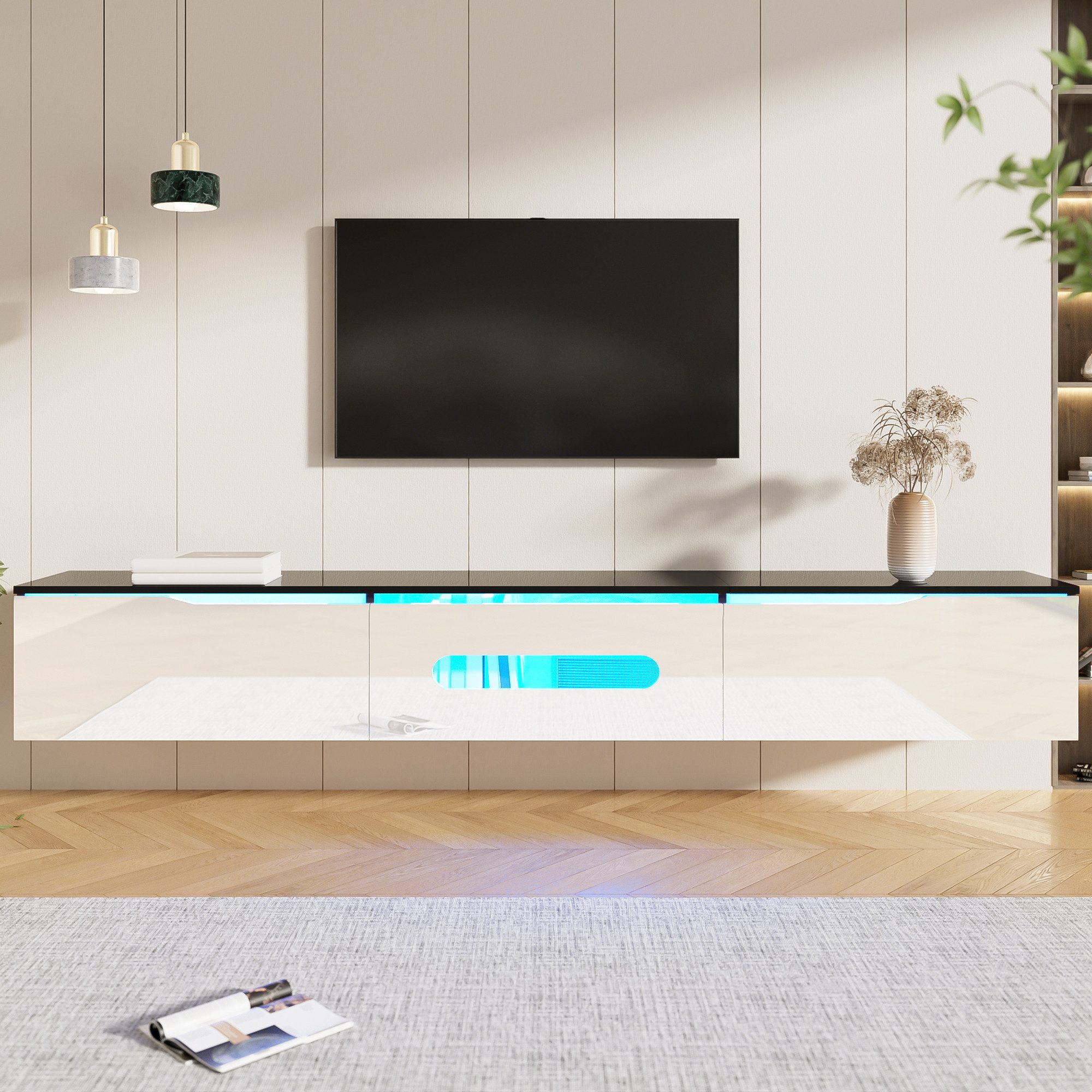 Ulife Lowboard TV-Schrank Fernsehtisch,TV-Board,TV-Ständer, TV-Panel, 180cm günstig online kaufen