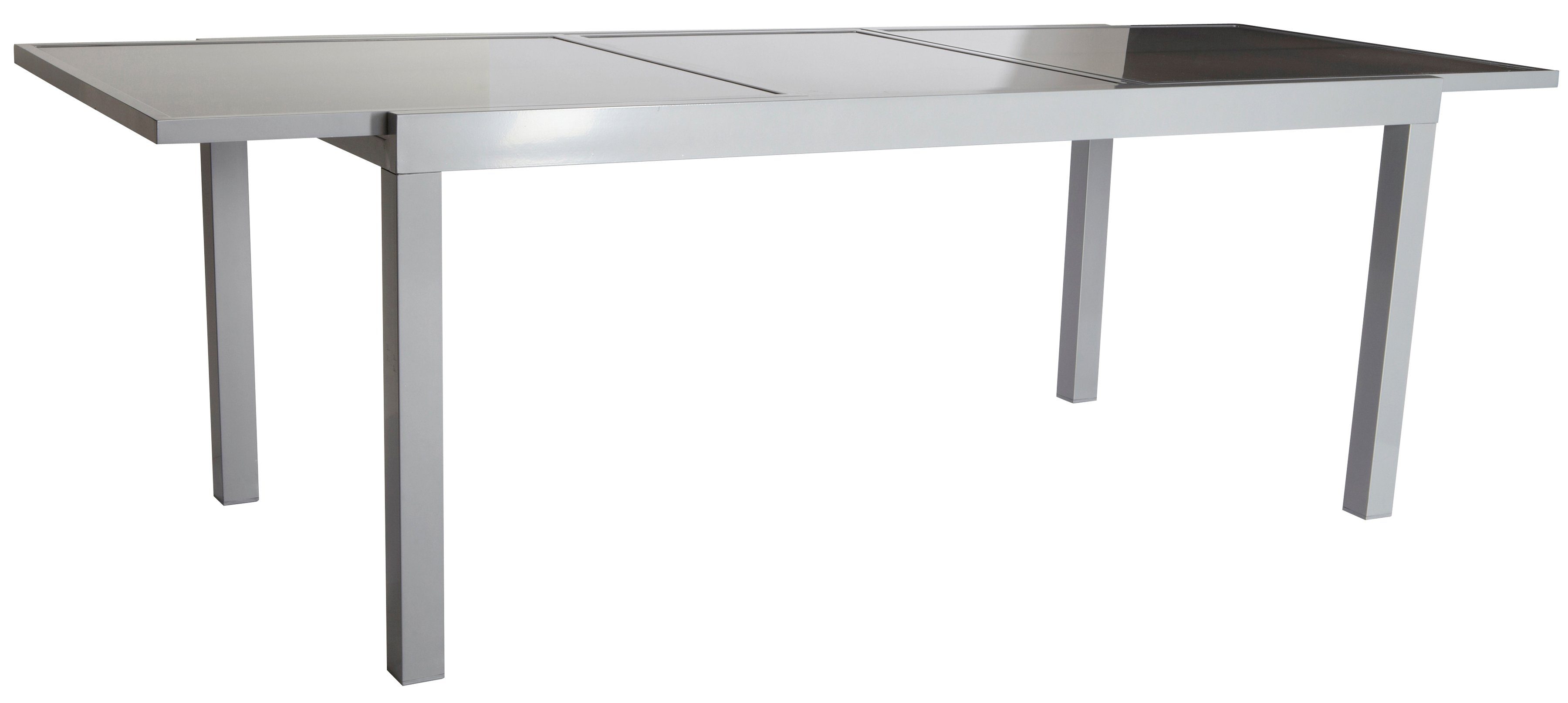Gartentisch auf 180-240cm nach Variante ausziehbar je Amalfi, hellgrau MERXX