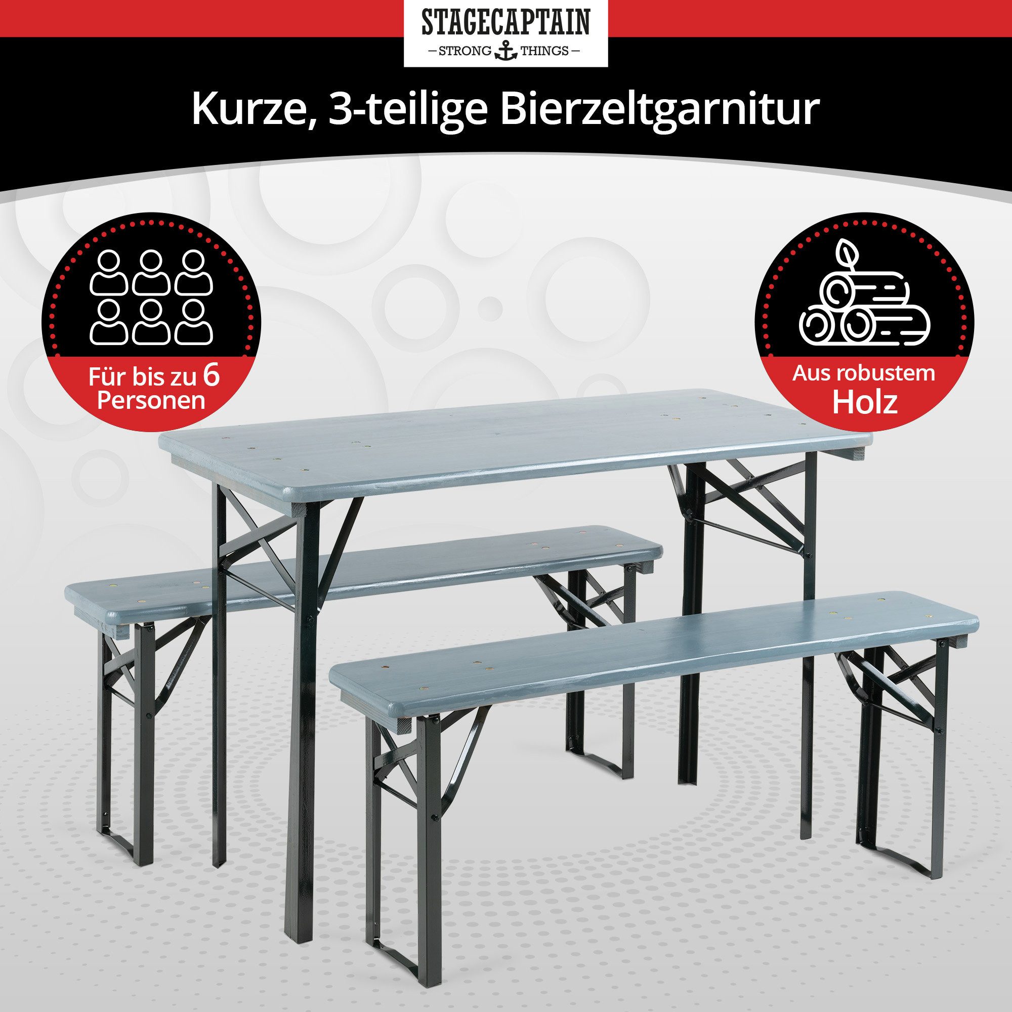 Stagecaptain Bierzeltgarnitur Stagecaptain Hirschgarten Bierzeltgarnitur fü günstig online kaufen