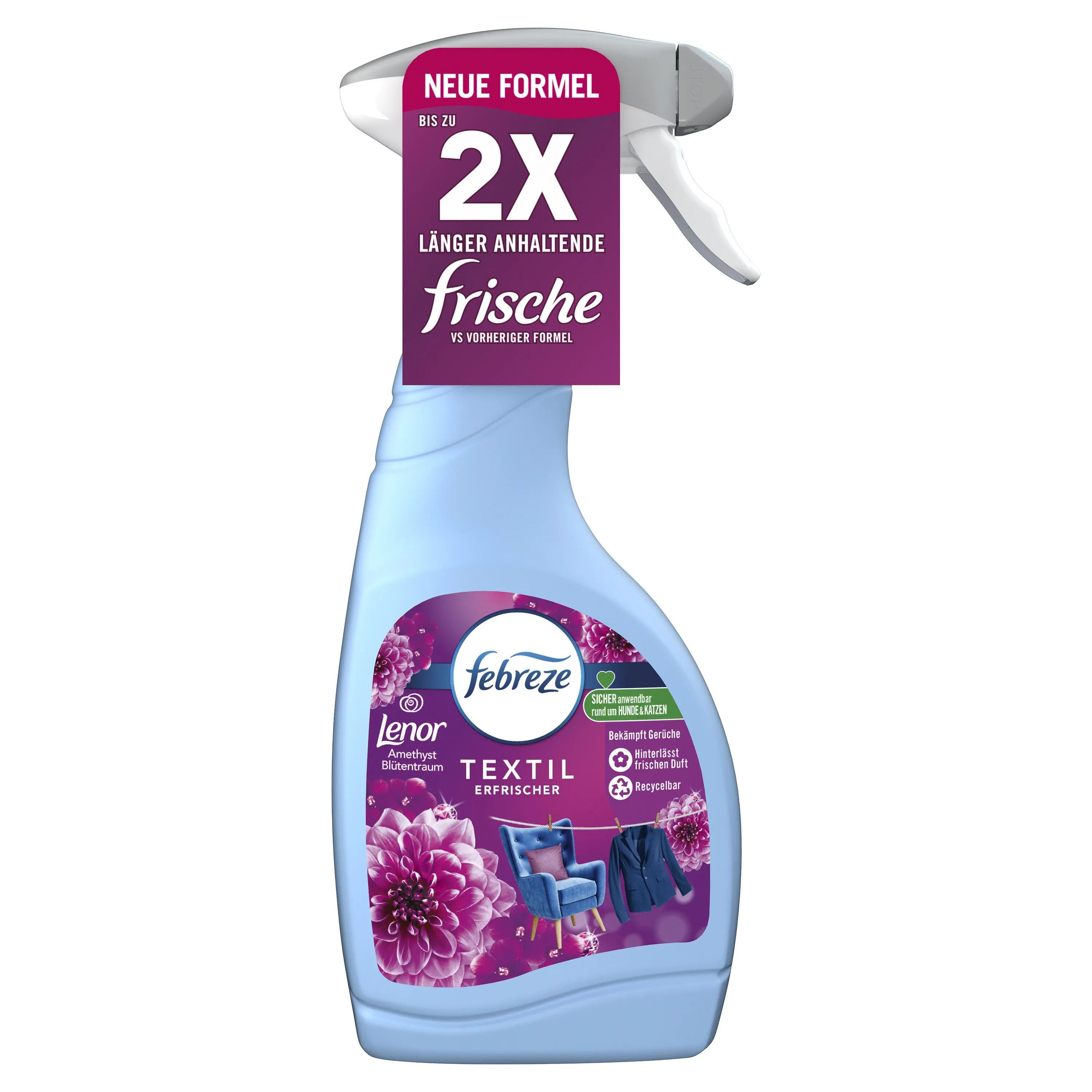 Textilerfrischer Febreze Textilerfrischer Lenor Amethyst Blütentraum Mit Frische Techno