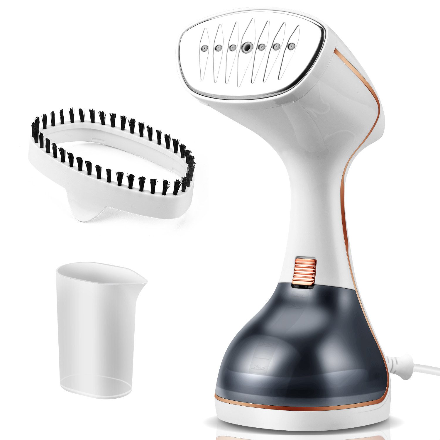 CkeyiN Dampfglätter 1780W Dampfbürste mit 320ML Wassertank Dampfleistung max. 25g/min, 1780,00 W, 3 Dampfstufen LED-Anzeige Heiz-Countdown-Anzeige für Zuhause Reise