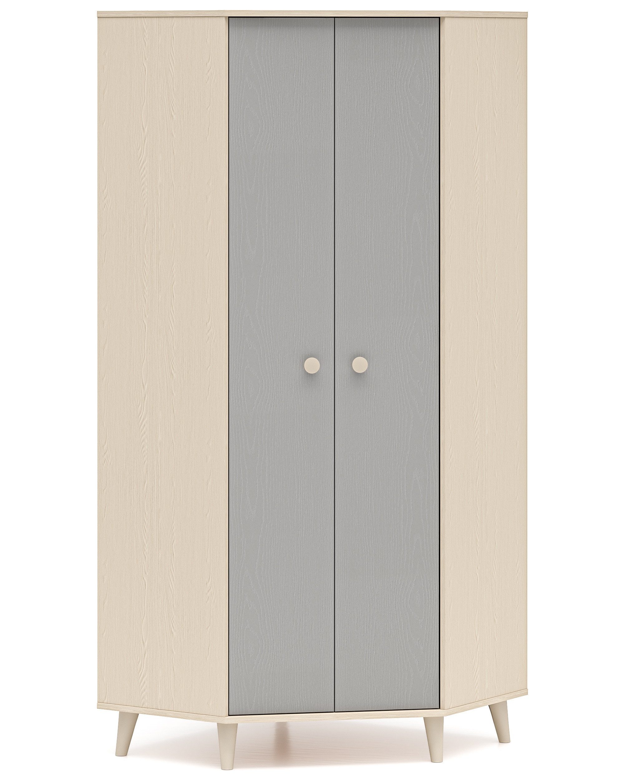 Marmex Möbel Eckkleiderschrank MEVEL 01 Kleiderschrank Ecklösung Raumwunder Soft-Close