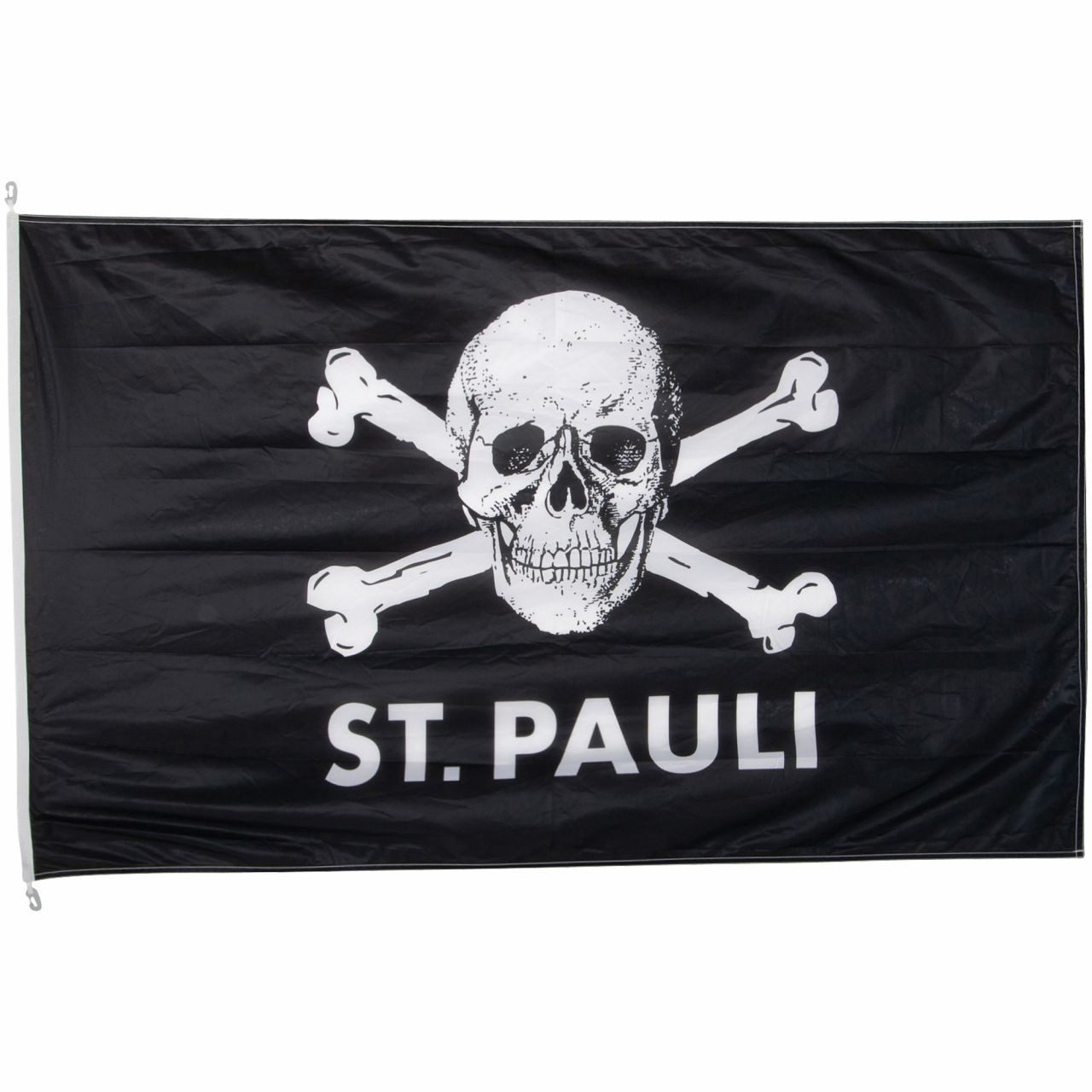 FC St. Pauli Fahne Flagge (150x250 cm, Totenkopf), mit Ösen