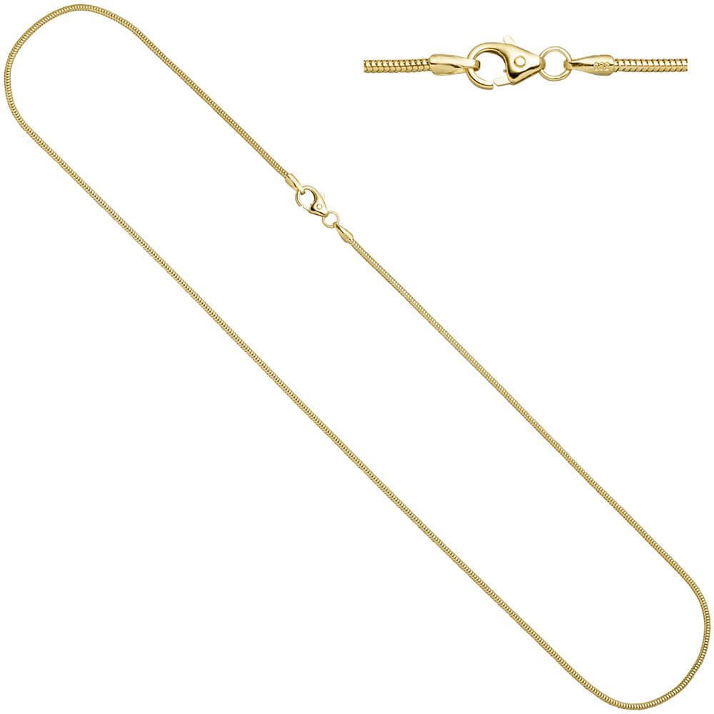 Halsschmuck Krone Goldkette rund 585 1,4mm Gold Schmuck 60cm Schlangenkette Kette Halskette Gelbgold