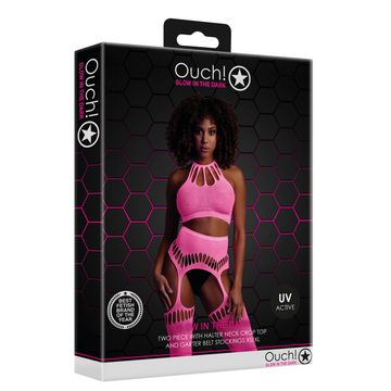 Ouch Strumpfhose Ouch! by Shots - Two Piece with Crop Top and Stock