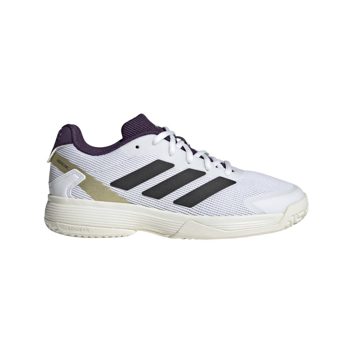 adidas Performance Ubersonic Allcourt 2025 weiss/schwarz/purple Kinder Tennisschuh