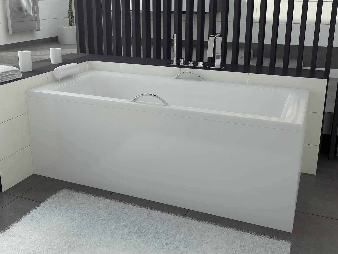 Thumbnail - KOLMAN Badewanne Rechteck Talia 100x70, Ablaufgarnitur & Füße GRATIS