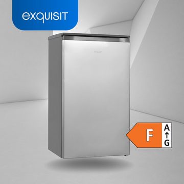 exquisit Table Top Kühlschrank KS117-3-010F, 85 cm hoch, 48 cm breit, leiser Betrieb, praktisches 3*-Gefrierfach mit viel Platz