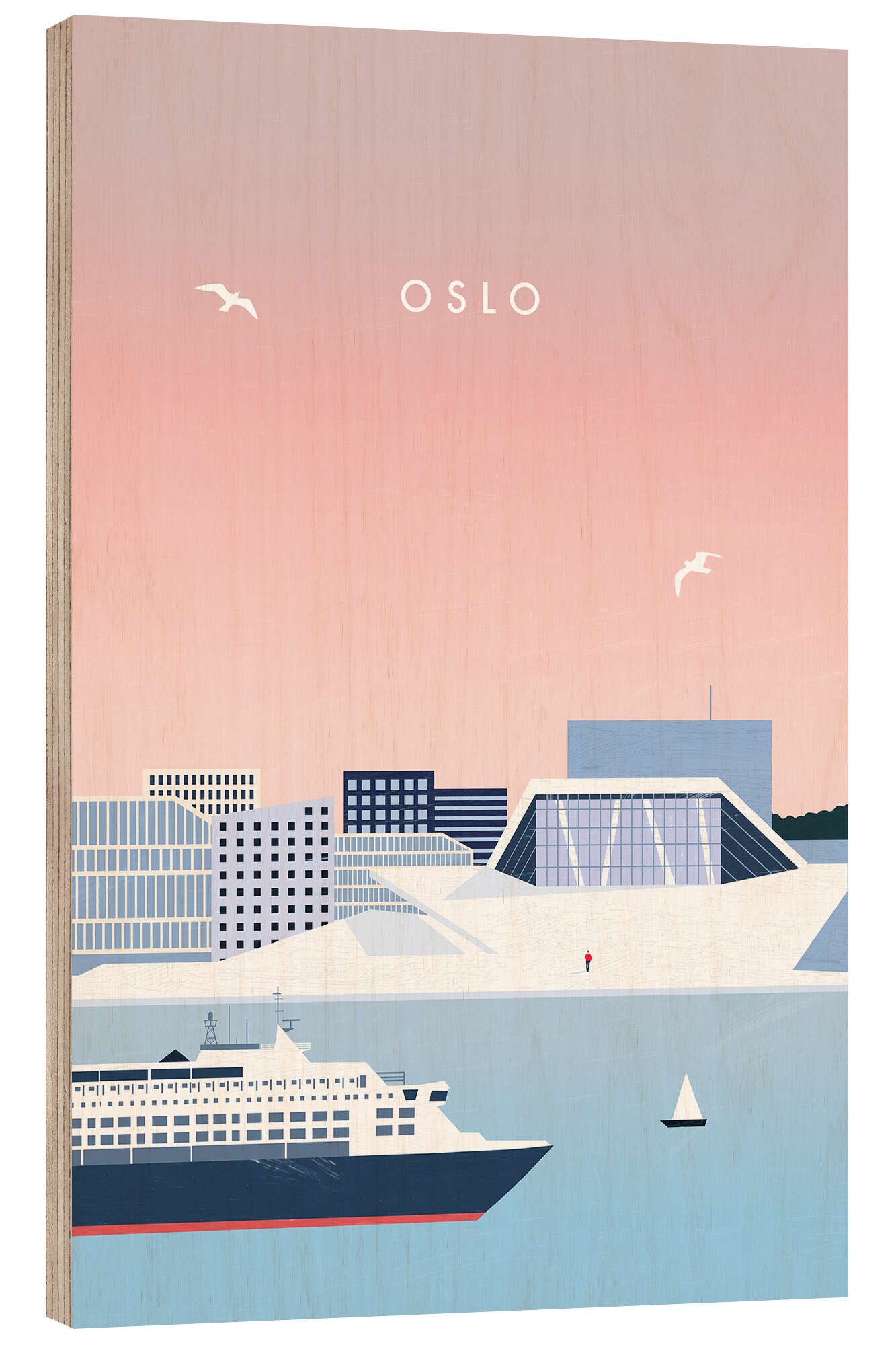 Posterlounge Wandbild Oslo, Katinka Reinke, erhältlich als Poster, Leinwandbild, Wandsticker oder Acrylglasbild