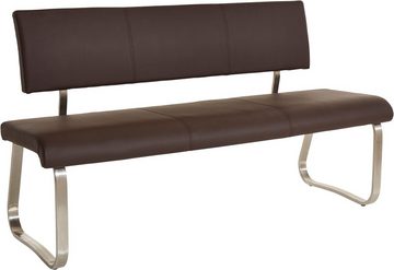 MCA furniture Polsterbank Arco, belastbar bis 280 Kg, Echtleder, in verschiedenen Breiten