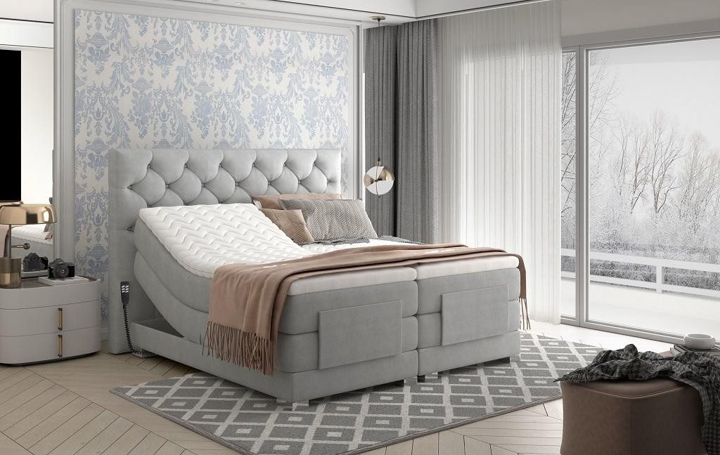 Xlmoebel Boxspringbett Luxus Modernes Bett Gestell für Schlafzimmer 180x200 cm (Bettgestell 180x200 cm), Made in Europa