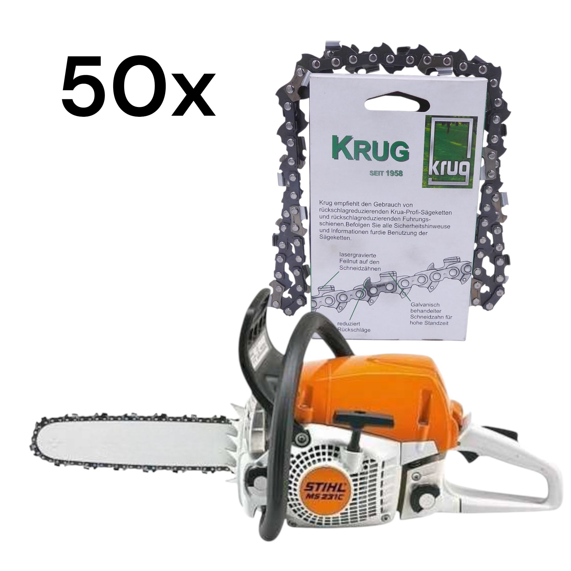 STIHL Benzin-Kettensäge Stihl MS 231 Motorsäge günstig online kaufen