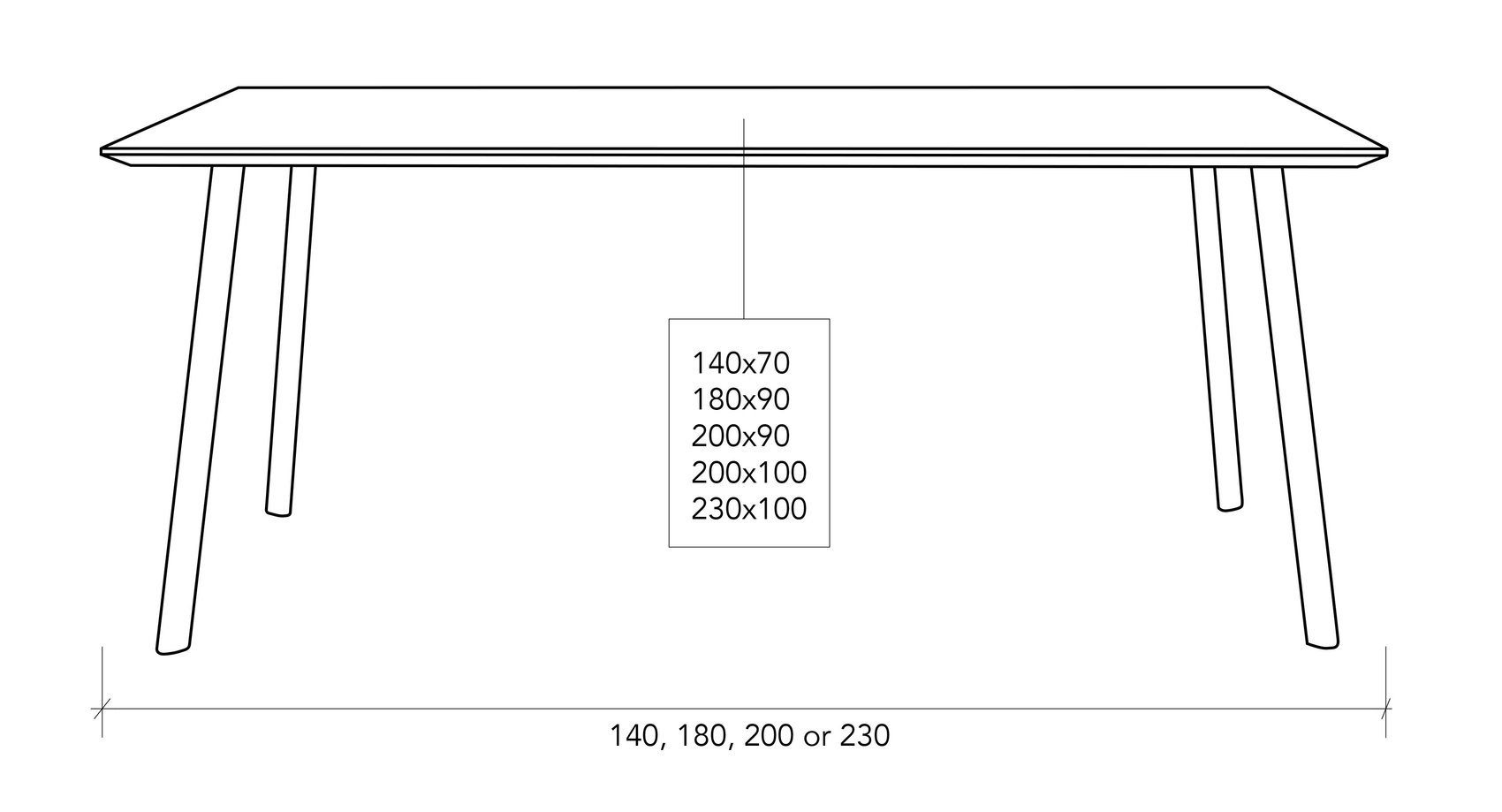 Esstisch Linoleum Platte mit Farbe in 4023 90 NERO cm banne Objektqualität banne x von Esstisch 200