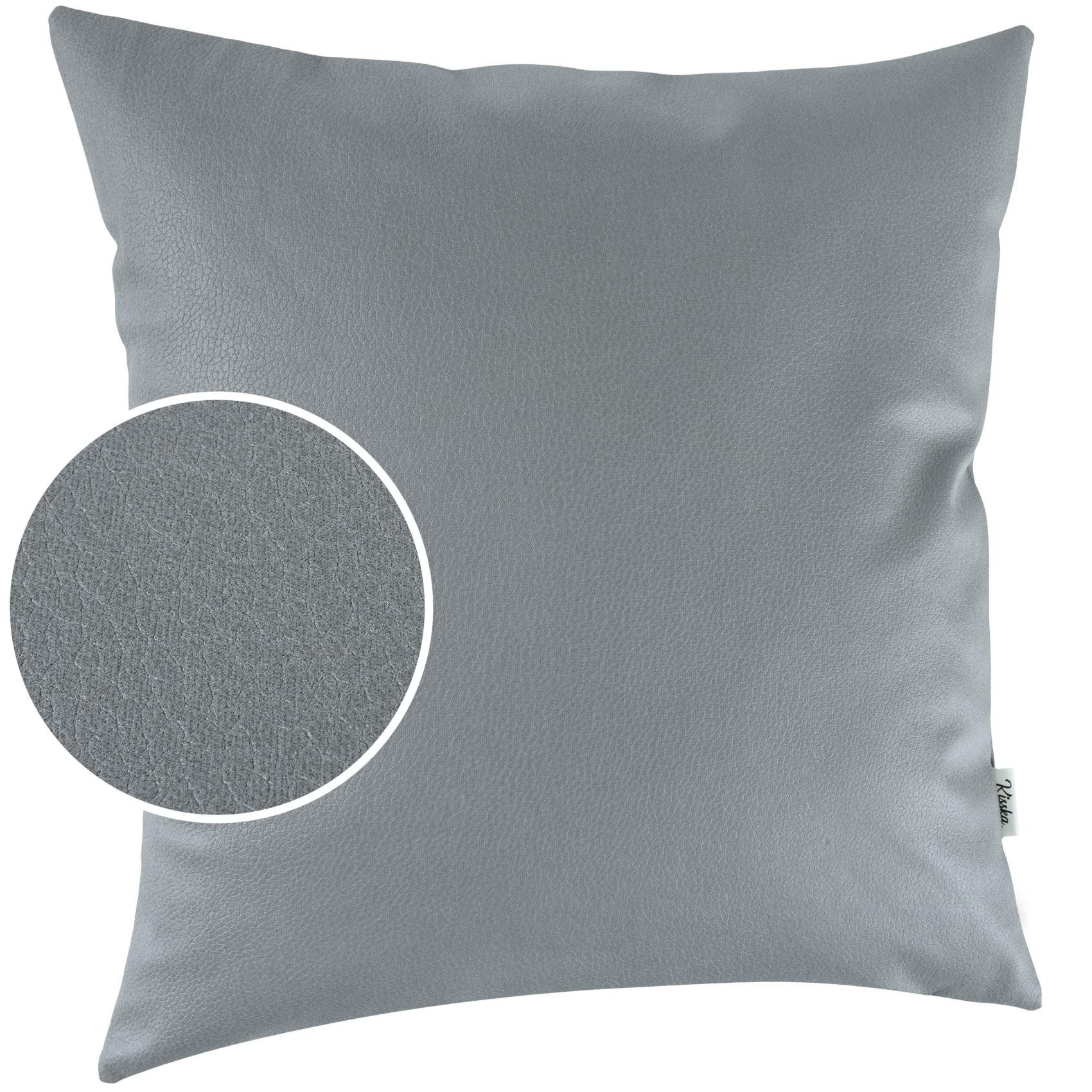 Kisska Dekokissen Kissenhülle KUMO atmungsaktive Kunstleder Kissenbezug Zie günstig online kaufen