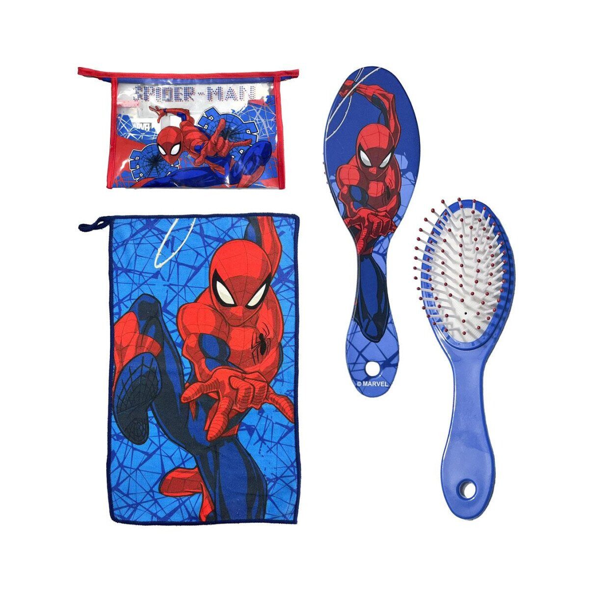 Spiderman Kulturbeutel Spiderman Hygiene-Set – Superhelden-Pflege für Kinder
