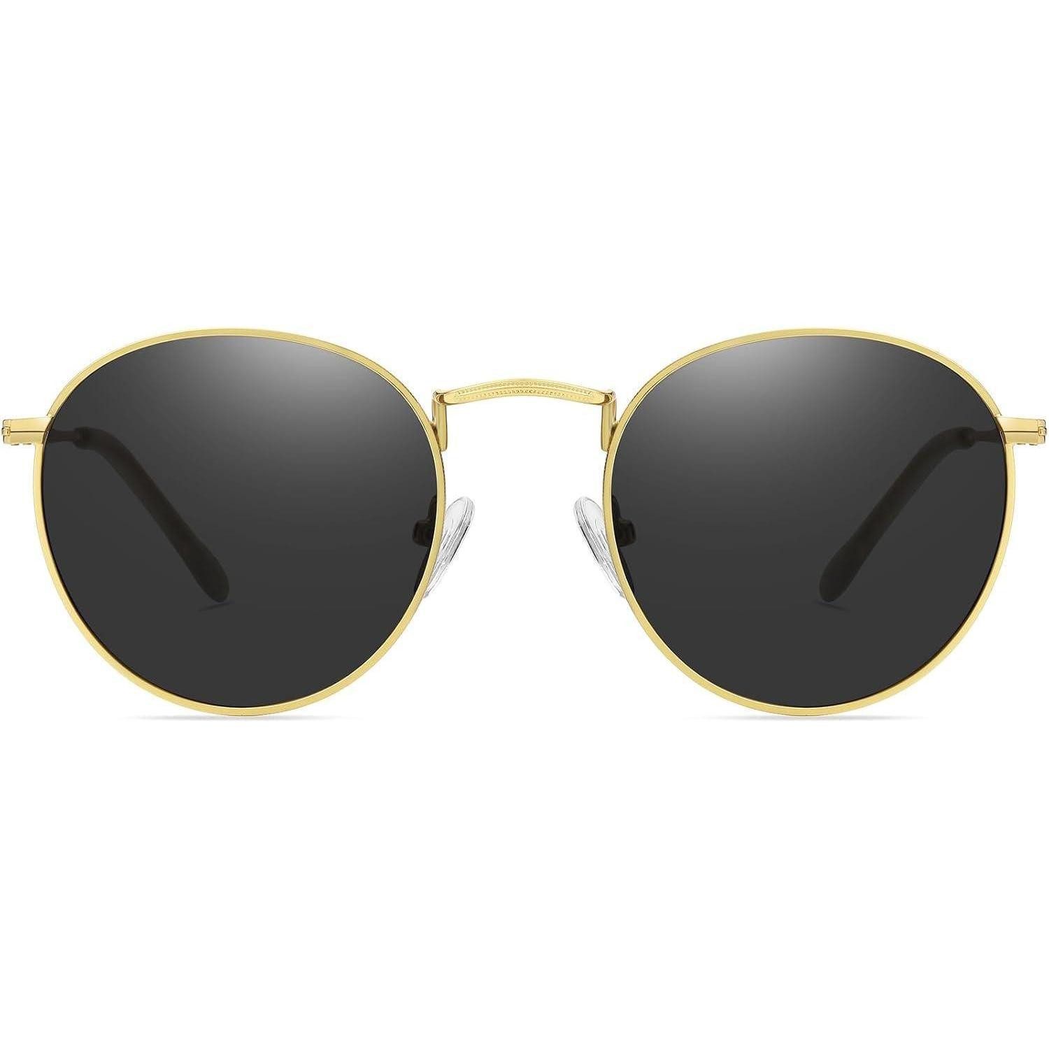 LuxusKollektion Retrosonnenbrille Sonnenbrille rund polarisierte UV400 Vintage unisex