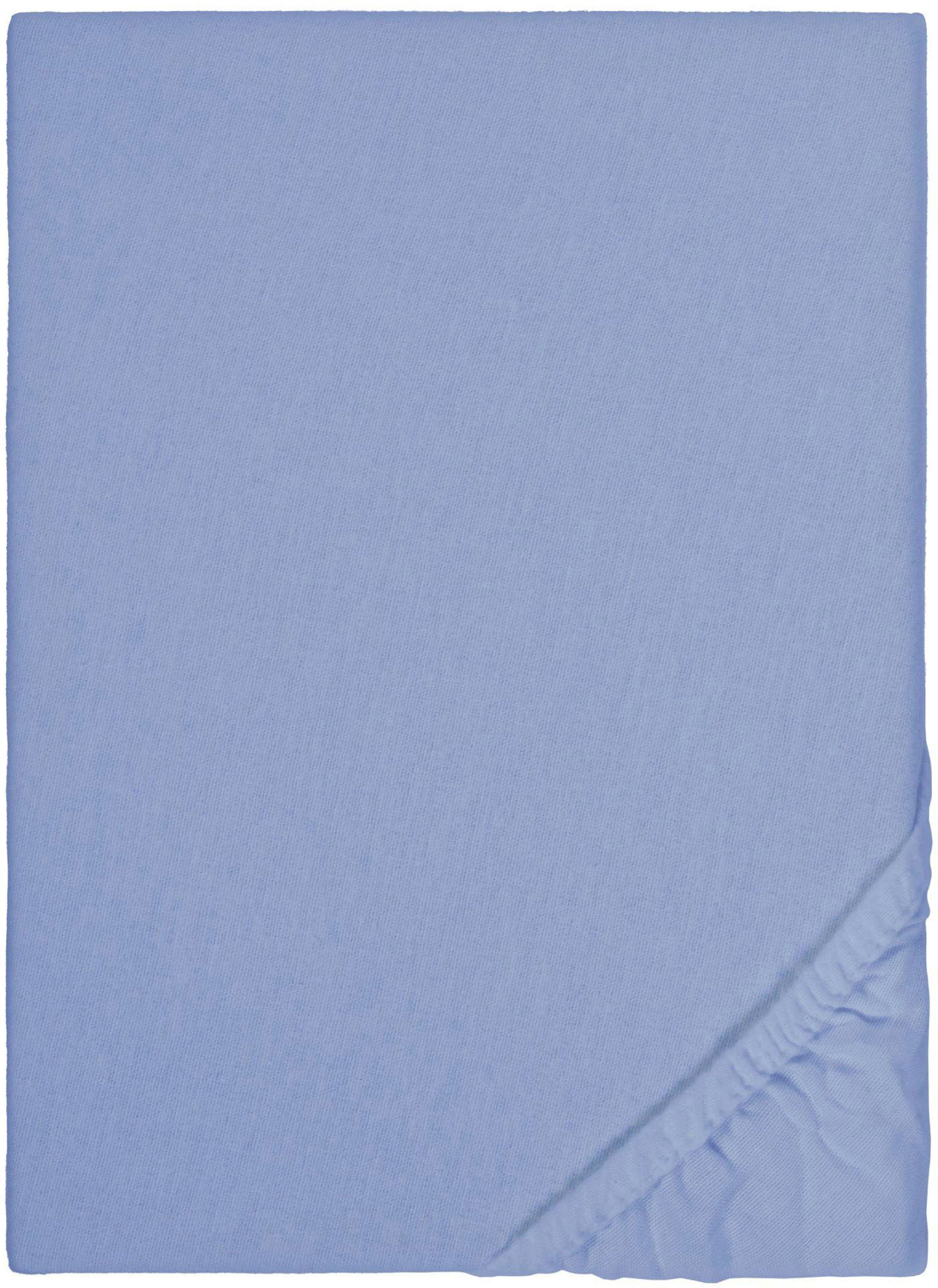 Biberna Spannbettlaken Biber in Gr. 90x200, 140x200 oder 180x200 cm, Biber, günstig online kaufen