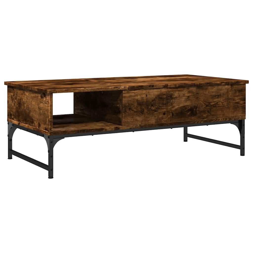 vidaXL Couchtisch Couchtisch Räuchereiche 100x50x35 cm Holzwerkstoff und Me günstig online kaufen