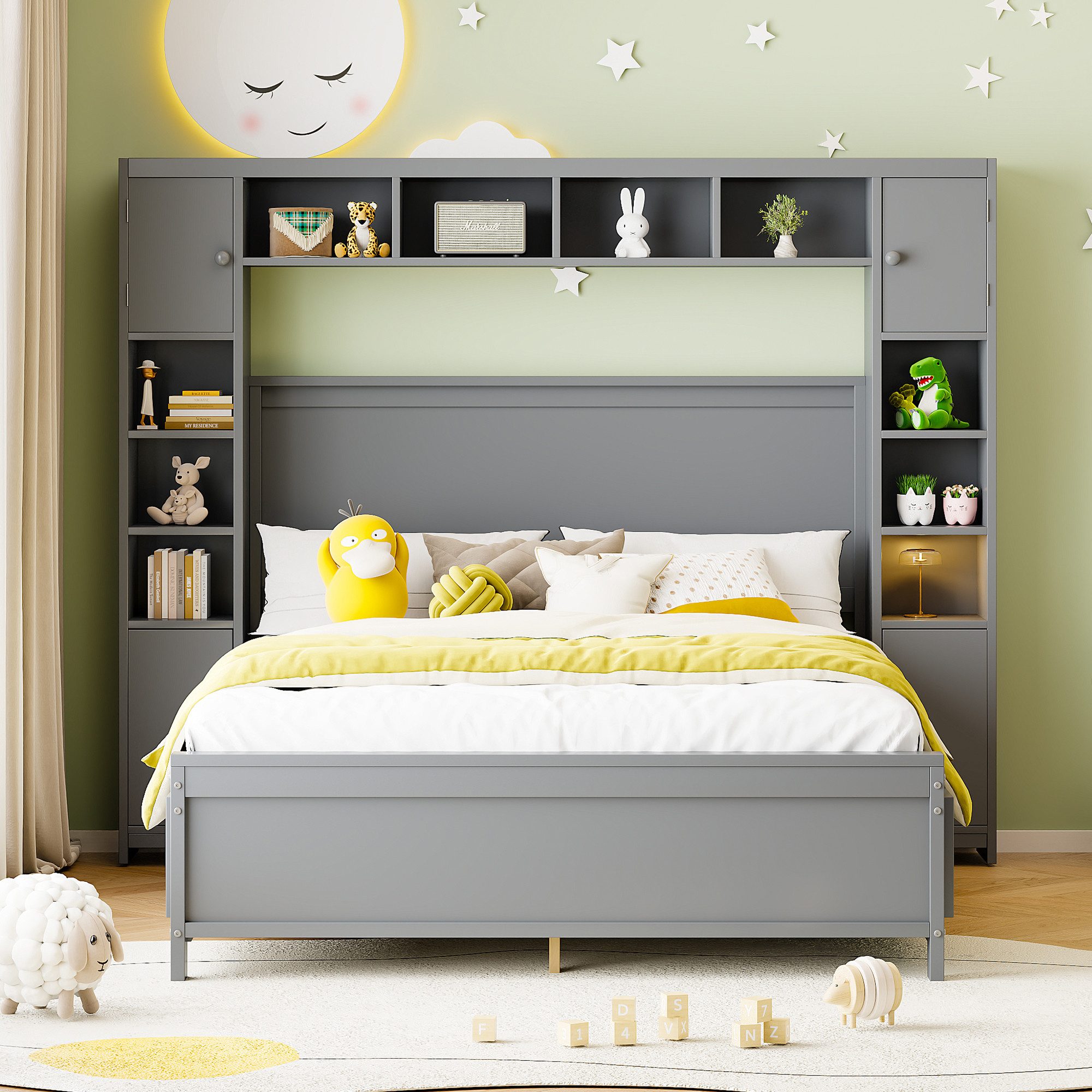 Flieks Massivholzbett, Doppelbett 140x200cm mit 4 günstig online kaufen