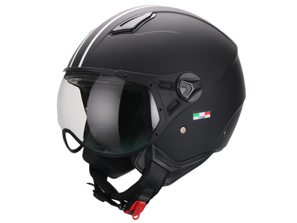 Motorradhelm VITO MODA, Jethelm, Pilothelm, Rollerhelm, viele Farben, kurzes Visier
