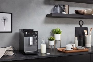 Melitta Kaffeevollautomat Avanza® F270-100 Mystic Titan, Kompakt, aber XL Wassertank & XL Bohnenbehälter, Milchschaum-System