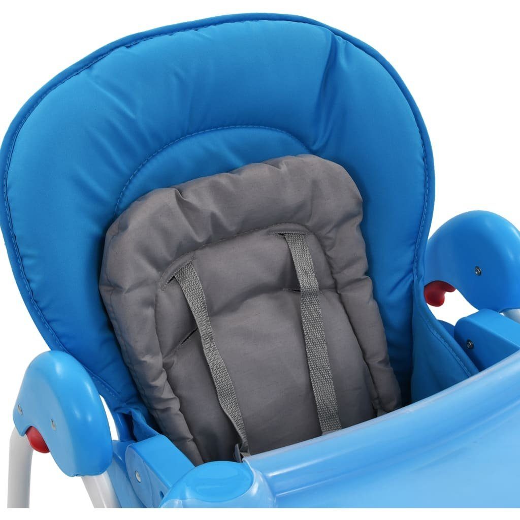 vidaXL Kombihochstuhl Babystuhl Hochstuhl Babysitz Tischablage mit Kinderstuhl bl Kunststoff