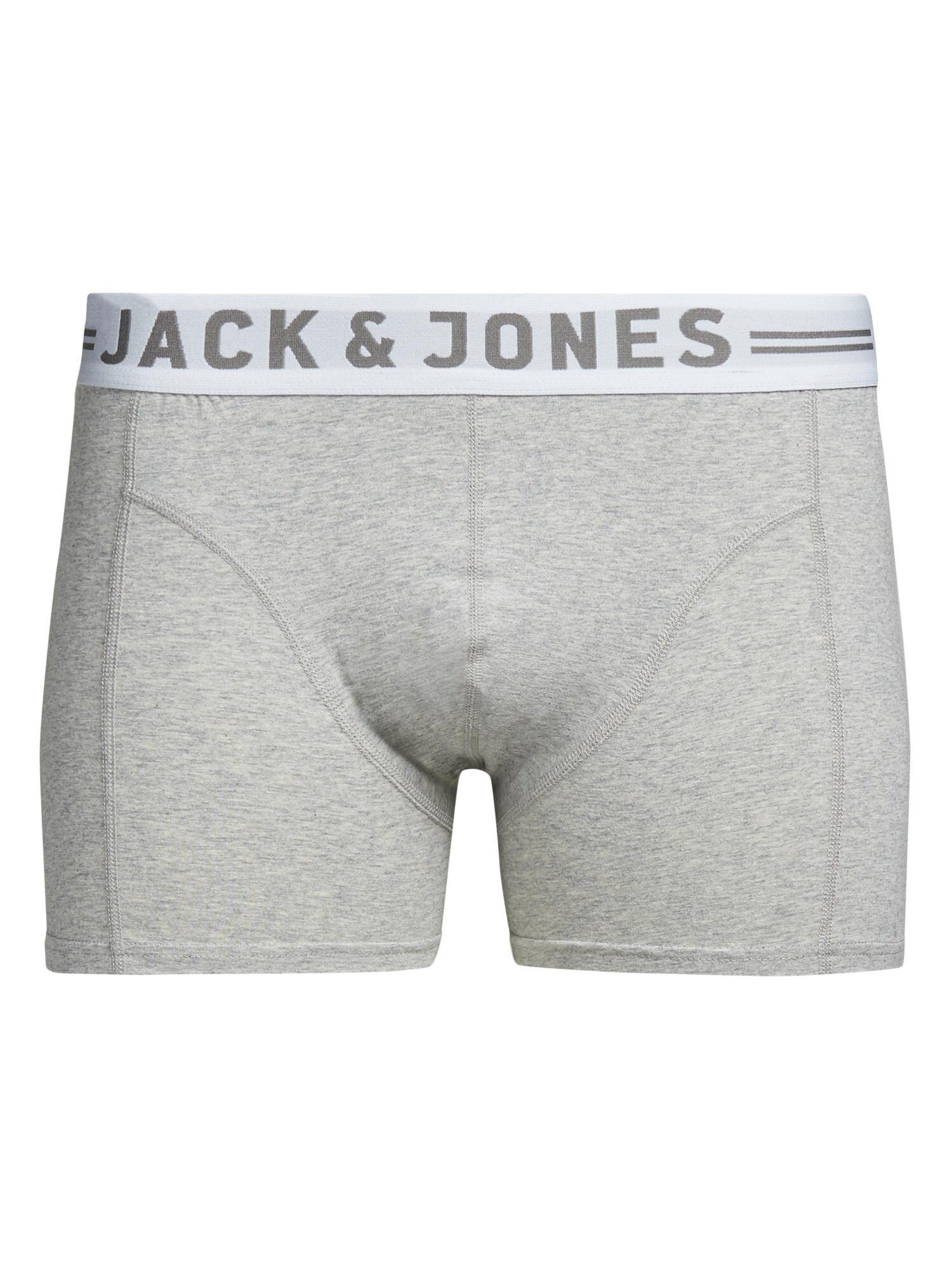 Jack & Jones Boxershorts Trunks Sense Unterhose hellgrau