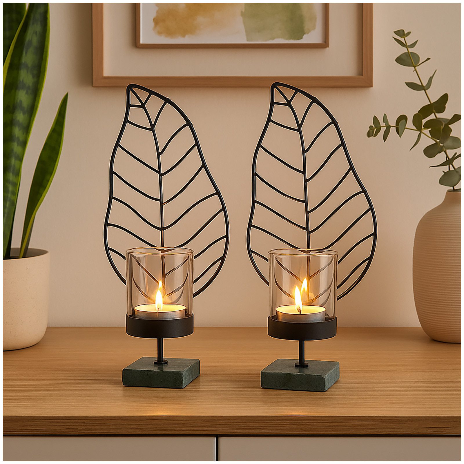 Goebel Настольные лампы Настольные лампы 2er Set Musa Tropicana L (Stück, 2 St., 2 Настольные лампы), Торшеры