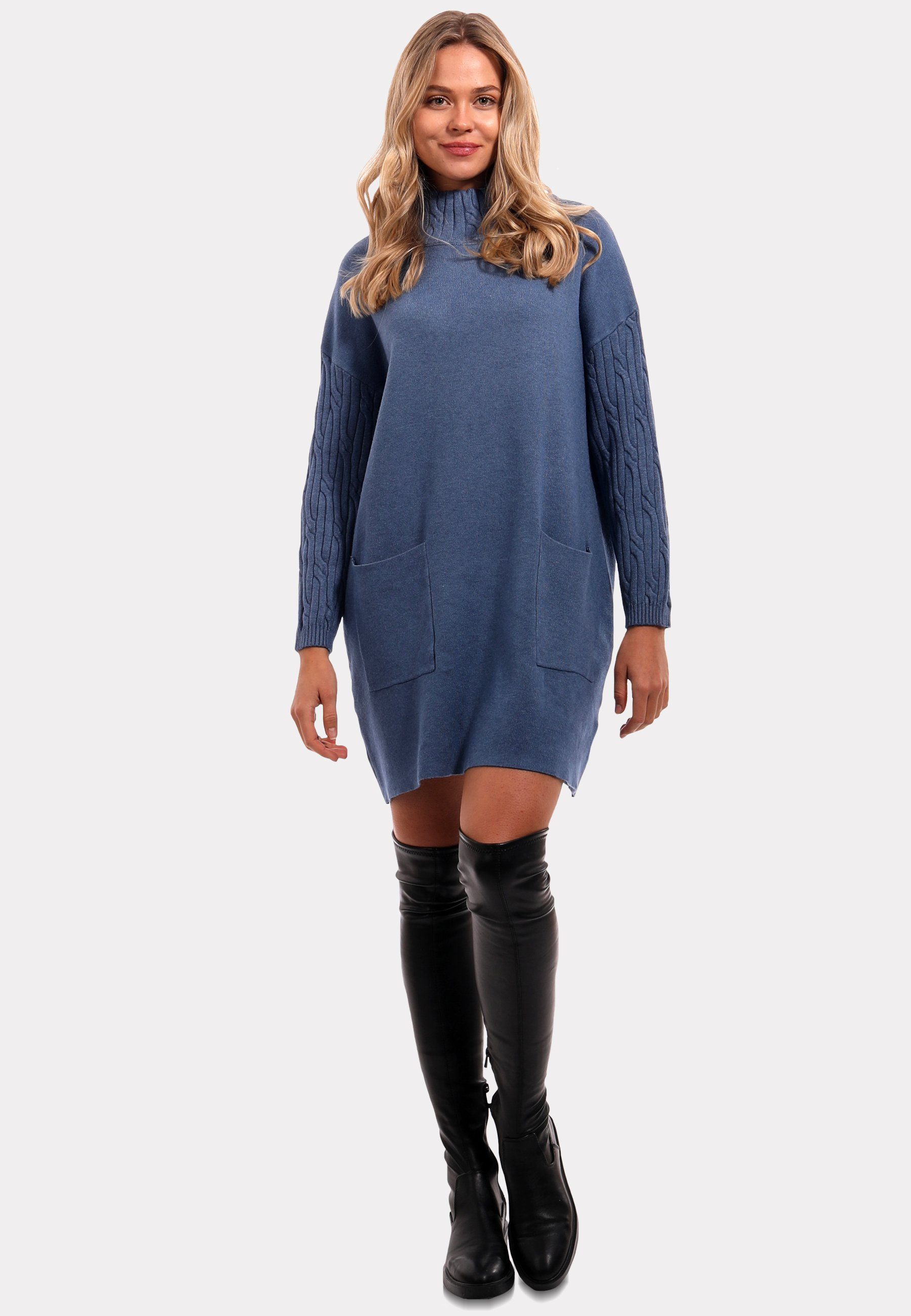 YC Fashion Style Strickkleid Allrounder Long Pullover mit - Main Image