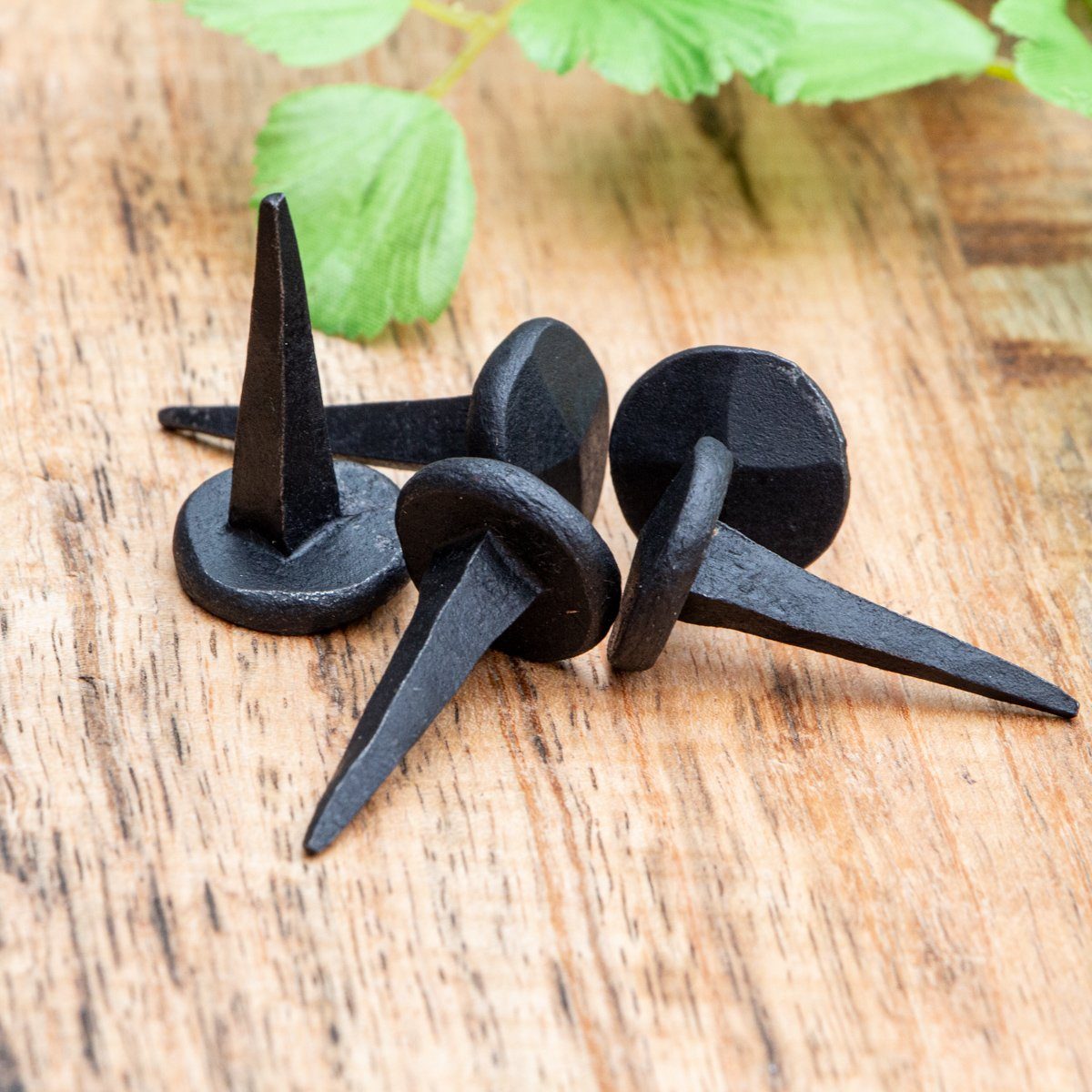 Türbeschlag Möbelnagel, Ziernagel, Torbeschlag, Eisen, schwarz, H3,8xB2,0 cm