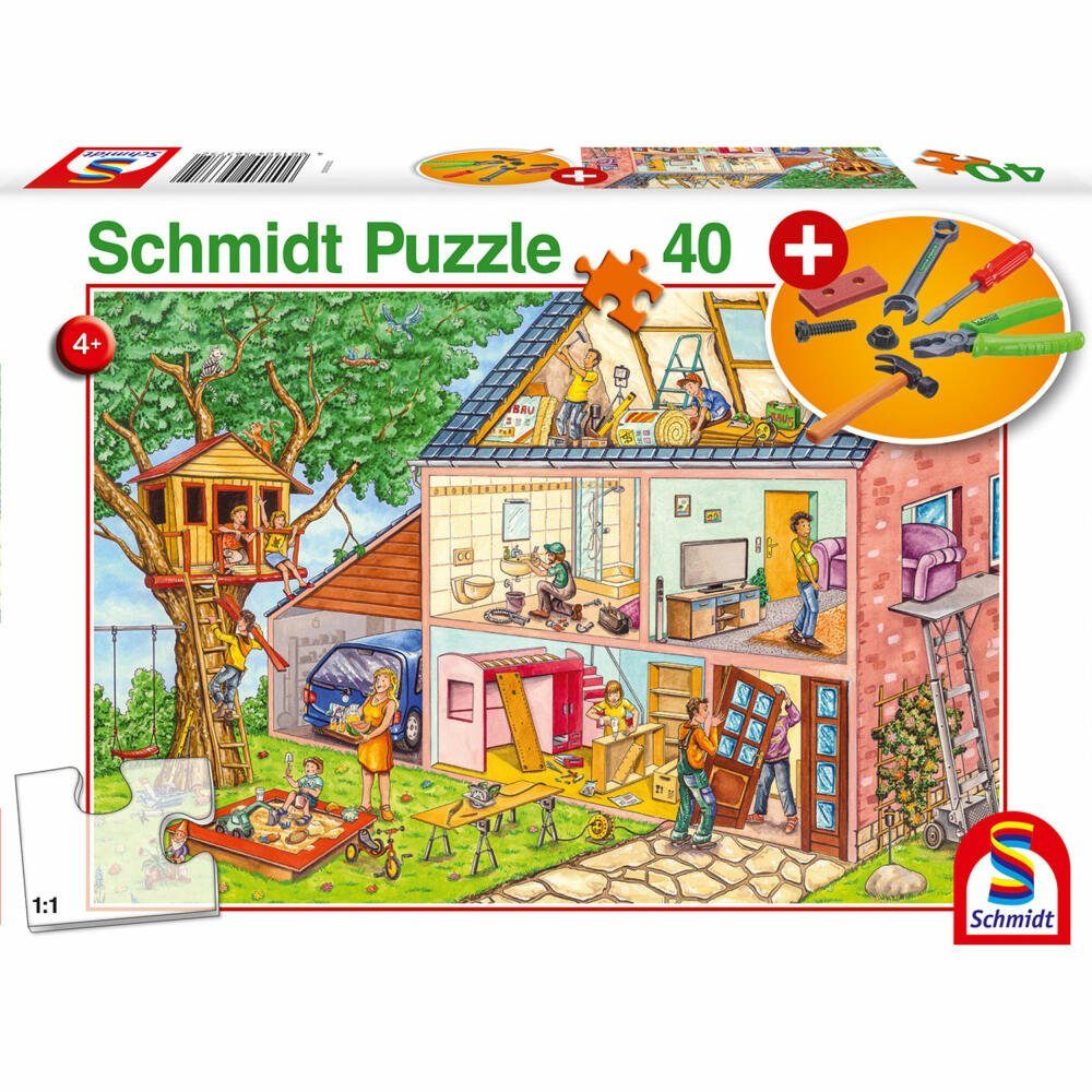 Schmidt Die 40 Puzzle Handwerker 40 Teile, fleißigen Puzzleteile Spiele
