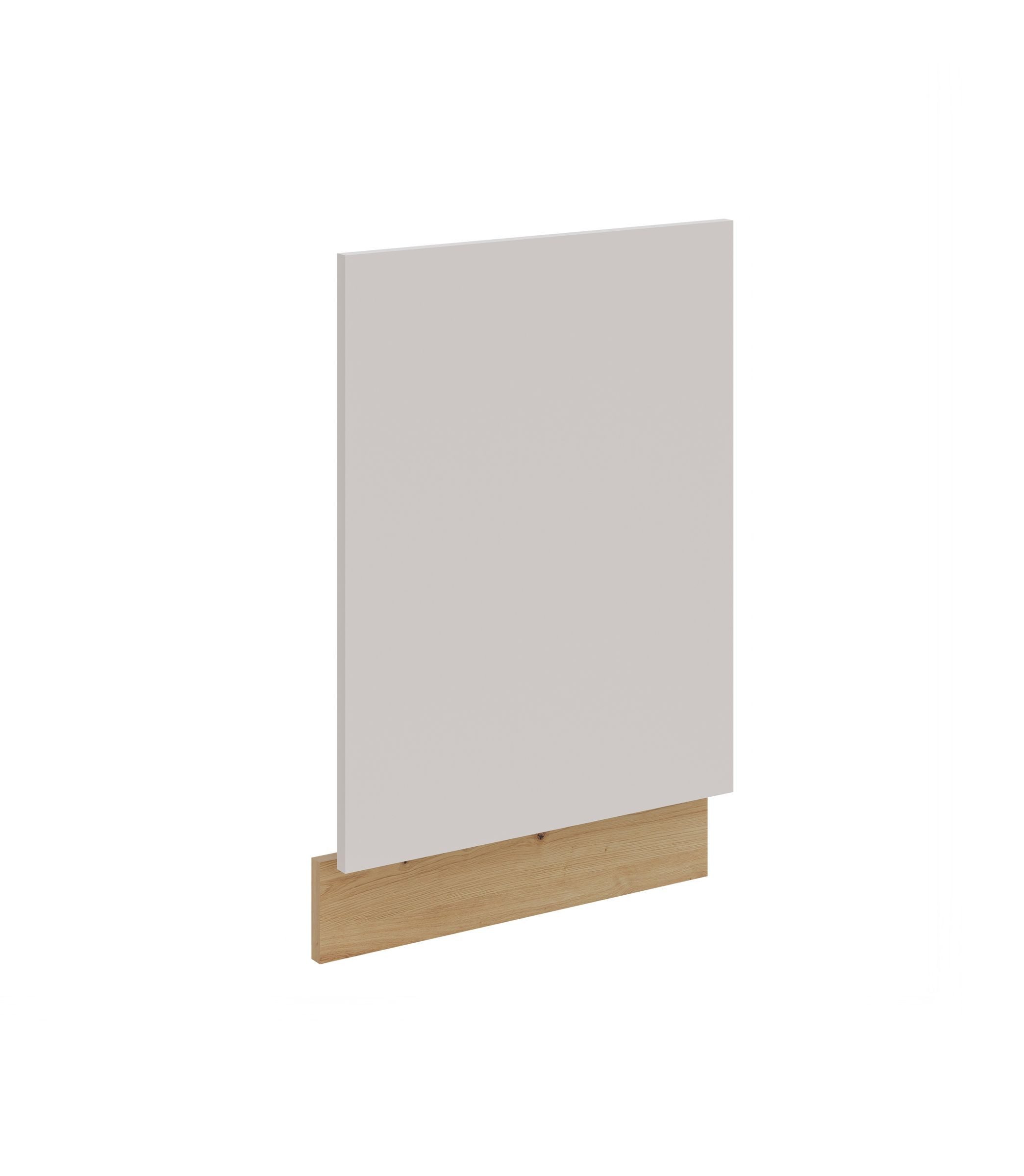 Küchen-Preisbombe Frontblende für integrierten Geschirrspüler 45 cm Küche SOLANO Kaschmir beige matt (Frontblende Geschirrspüler 45 cm integriert, 1 St), Modern