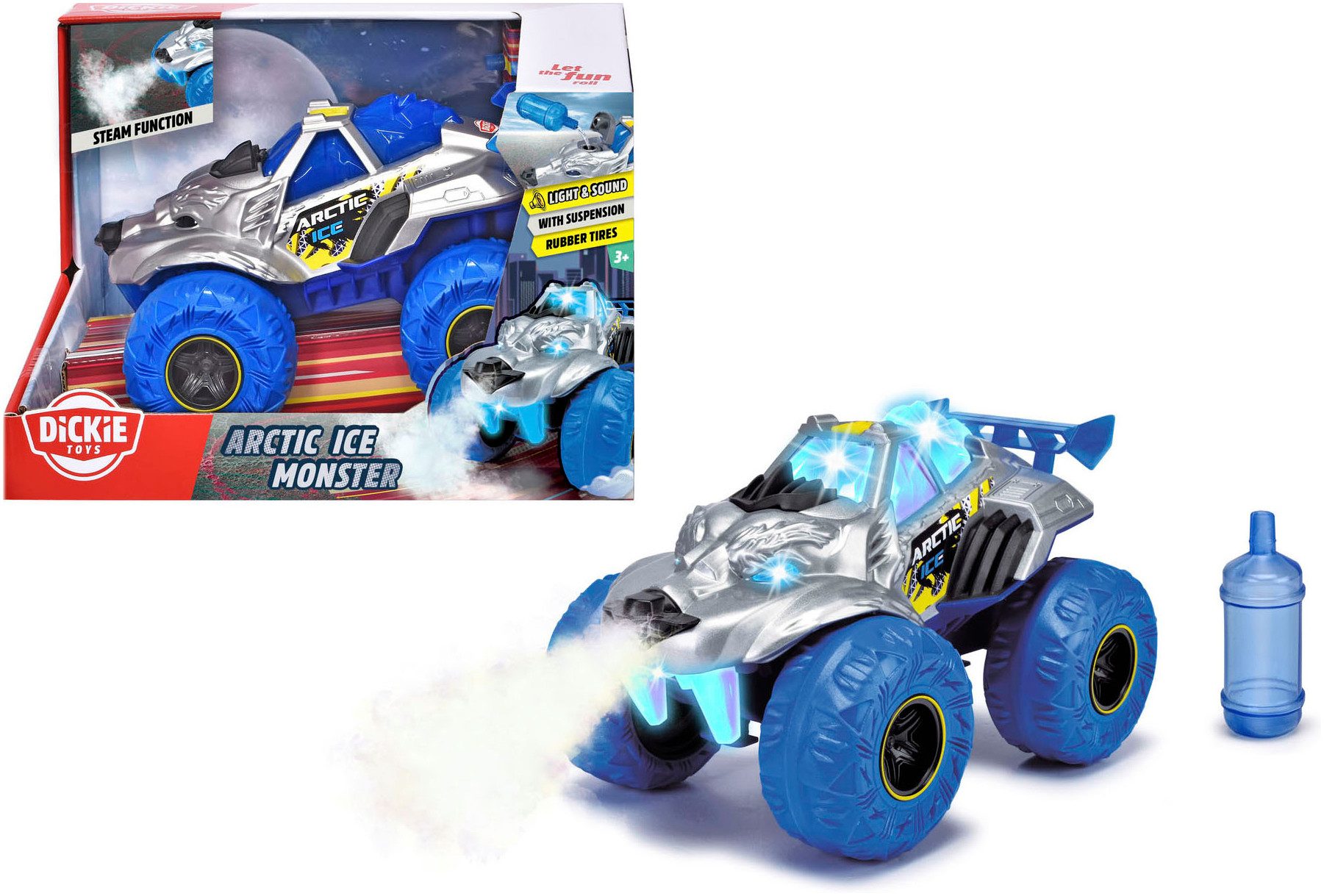 Dickie Toys Spielzeug-Monstertruck Artic Ice Monster, mit Licht und Sound günstig online kaufen