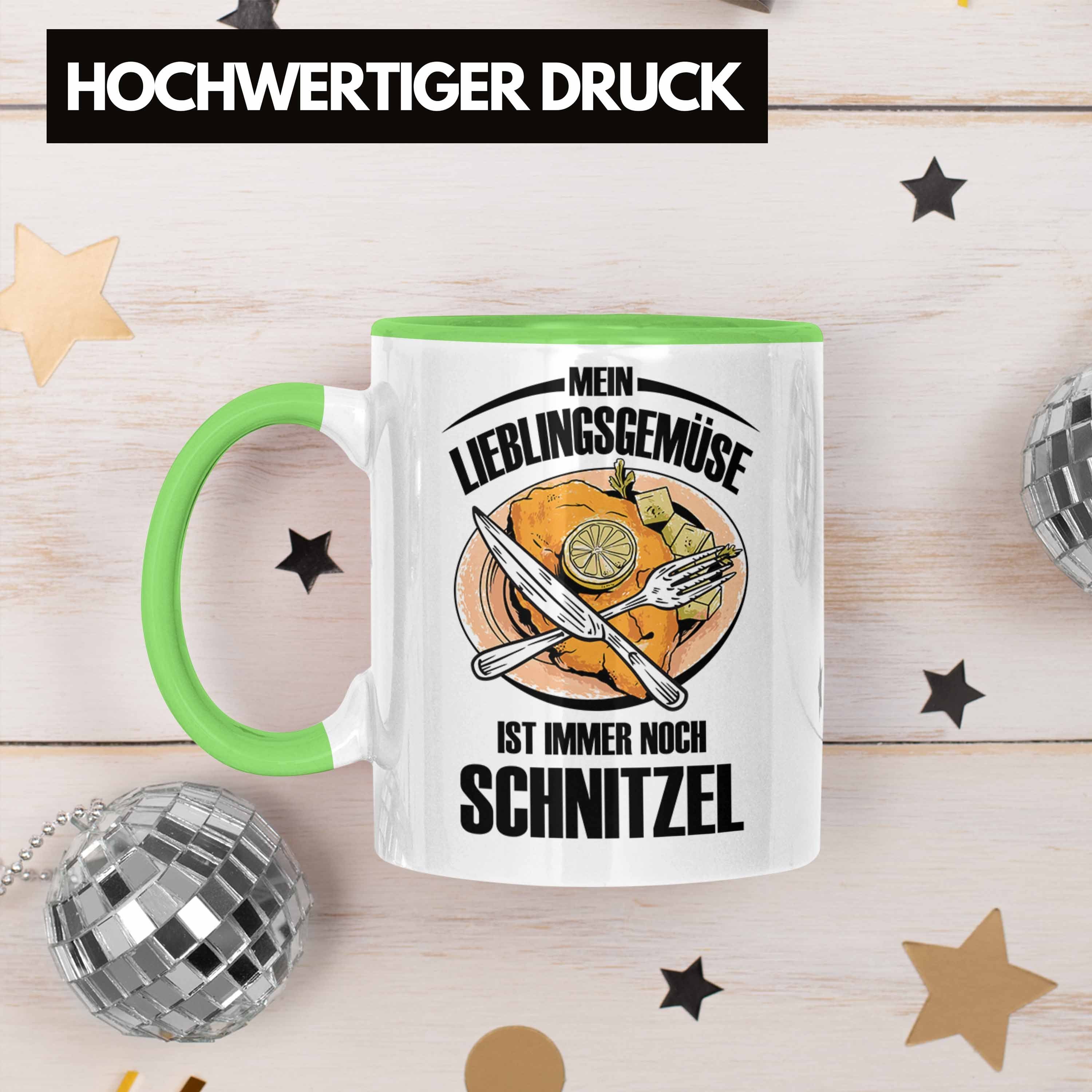 Trendation Tasse Schnitzel-Tasse Lieblingsgemüse für Mein Grün Schnitzel-Liebhaber Geschenk