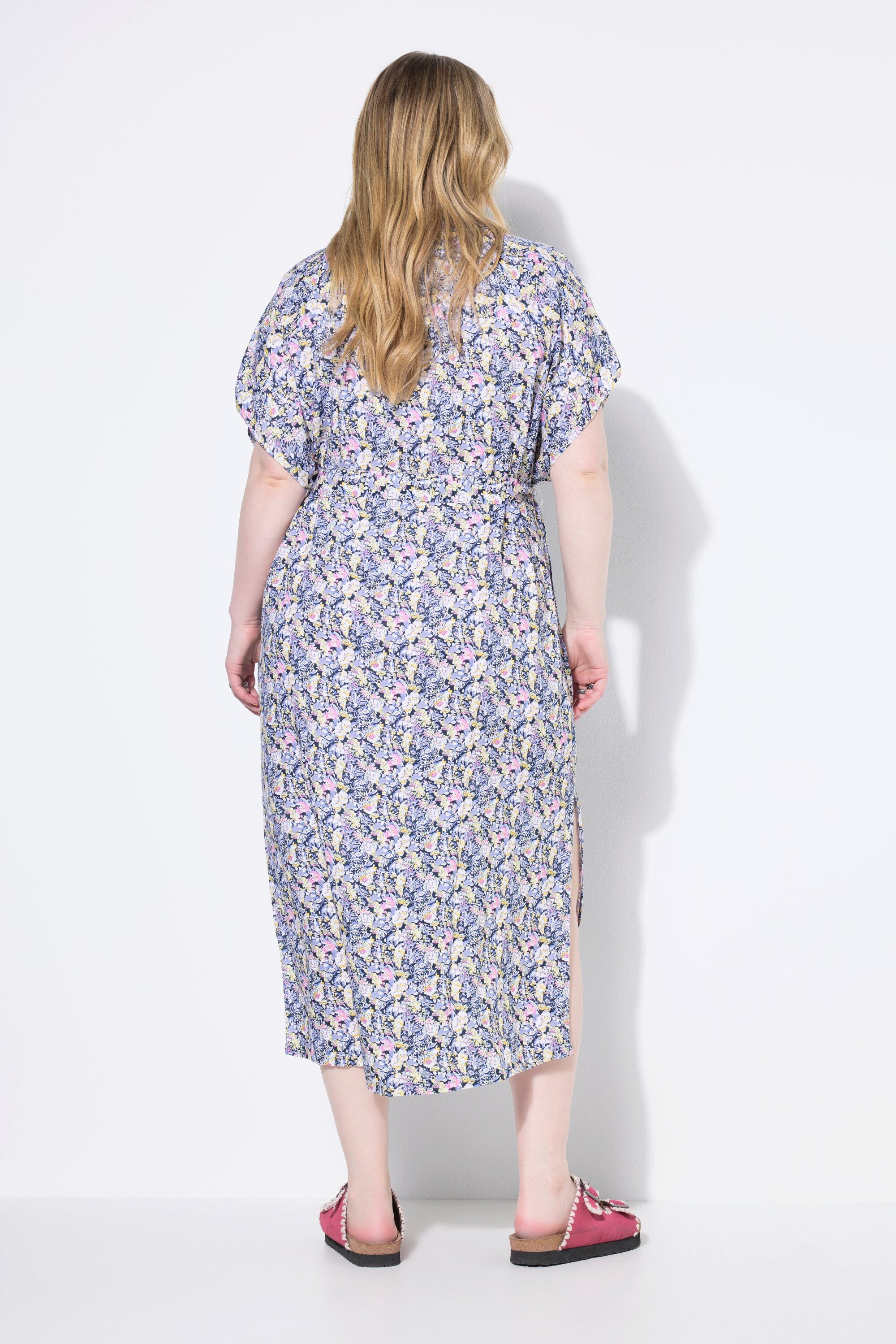 Studio Untold Hemdblusenkleid Maxikleid Hemdblusenkleid Flower-Print