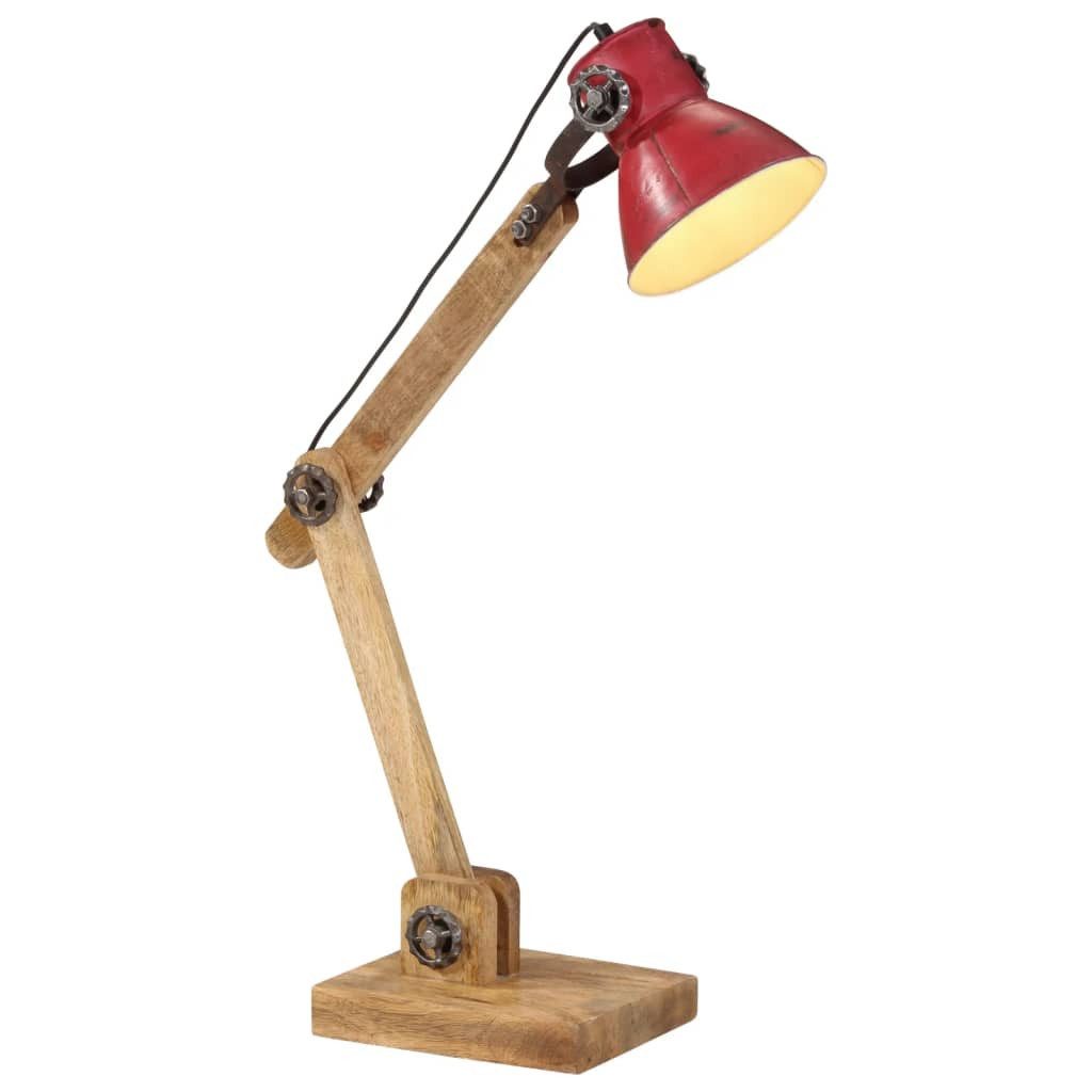vidaXL Schreibtischlampe NA Schreibtischlampe E27 Rot 25 W Eisen 23x18x96 cm für Industrie Stil