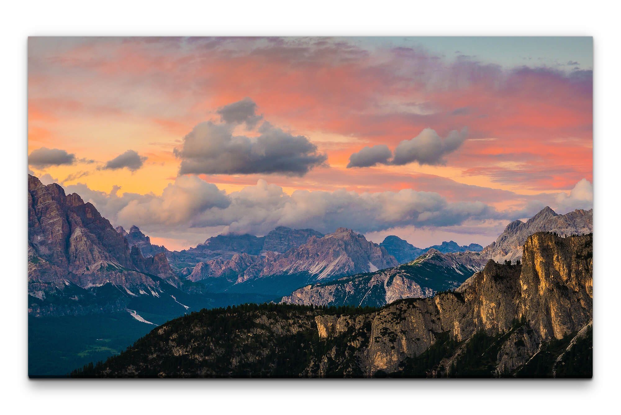 Leinwandbild Bilder XXL Gebirge Wandbild auf Leinwand